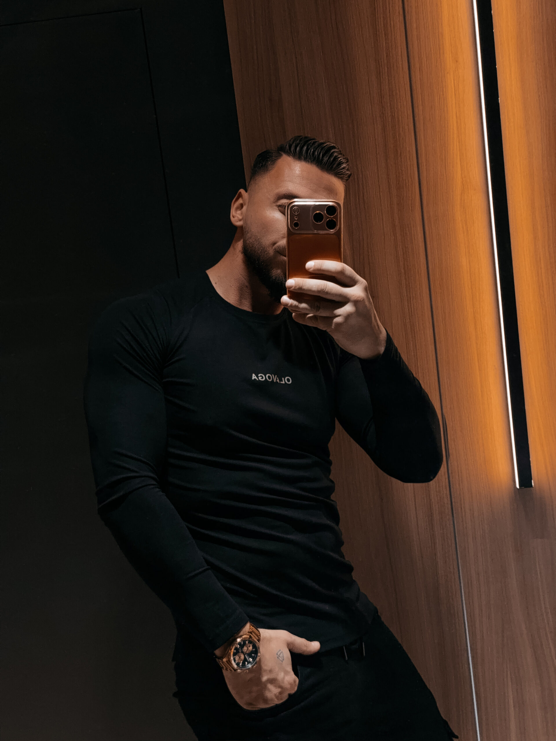 Longsleeve męski ZURI 2026 Czarny