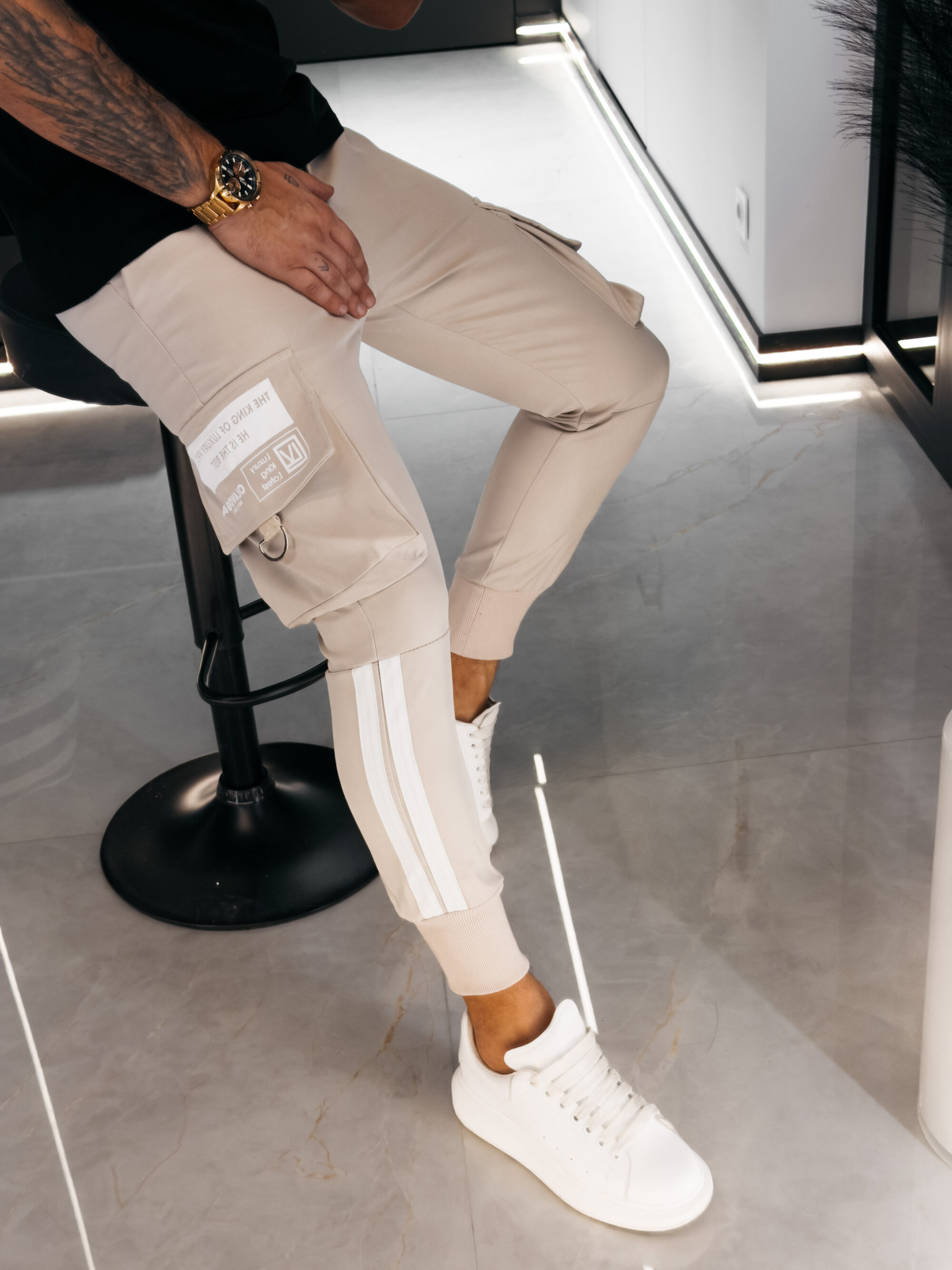 spodnie CASTON 847 Spodnie męskie CASTON 2026 Beżowe