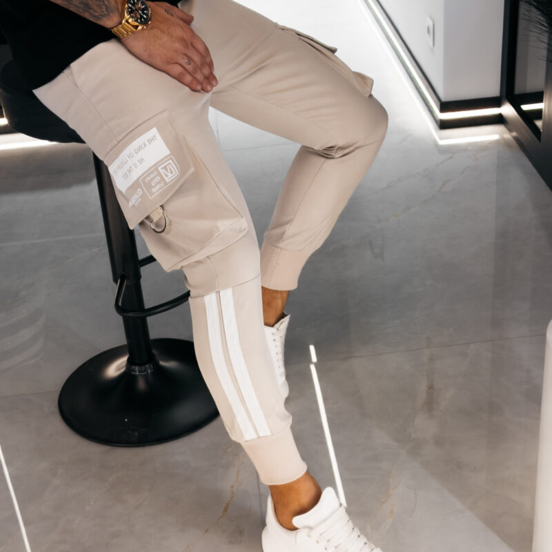 spodnie CASTON 847 Spodnie męskie CASTON 2026 Beżowe