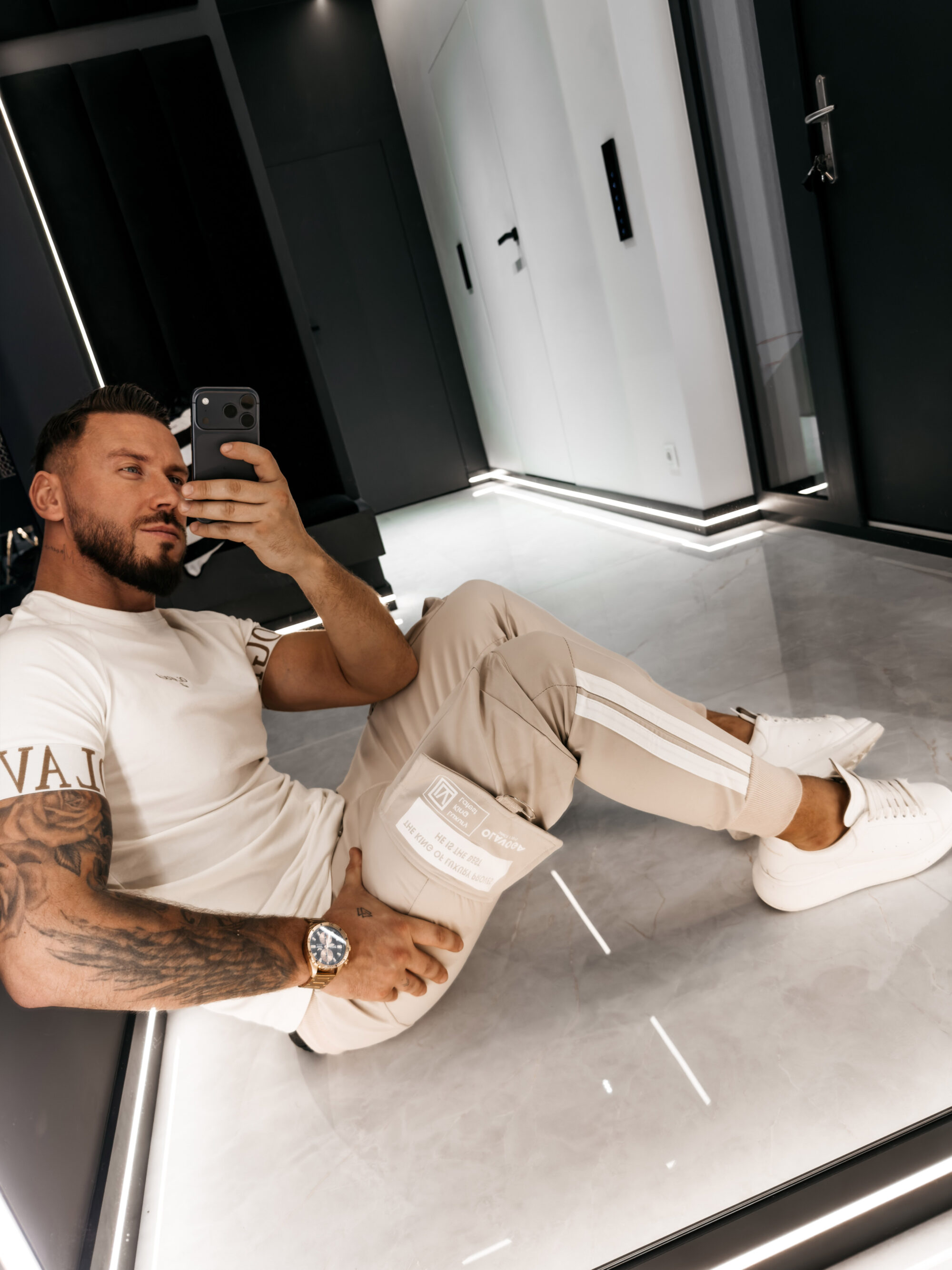 spodnie CASTON 848 Spodnie męskie CASTON 2026 Beżowe