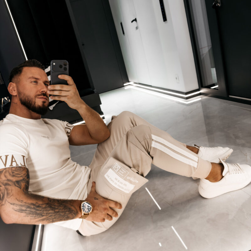 spodnie CASTON 848 Spodnie męskie CASTON 2026 Beżowe