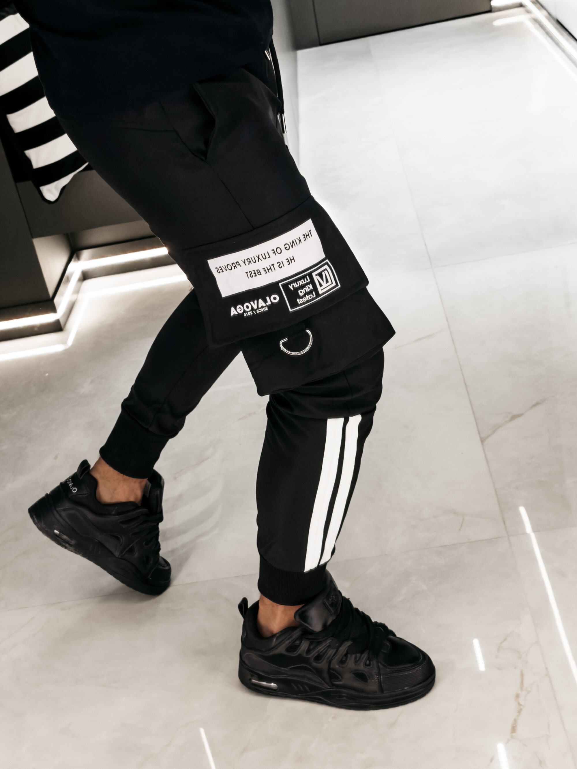 spodnie CASTON 851 Spodnie męskie CASTON 2026 Czarne