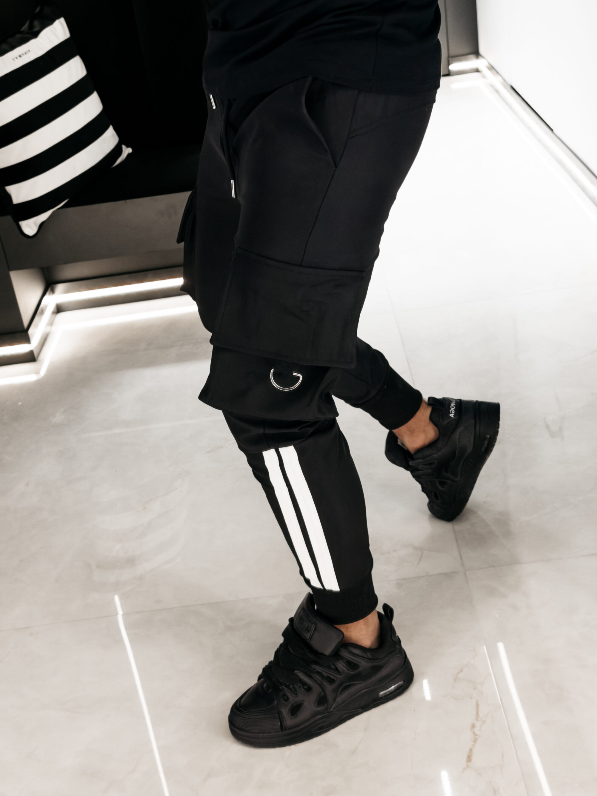 spodnie CASTON 852 Spodnie męskie CASTON 2026 Czarne