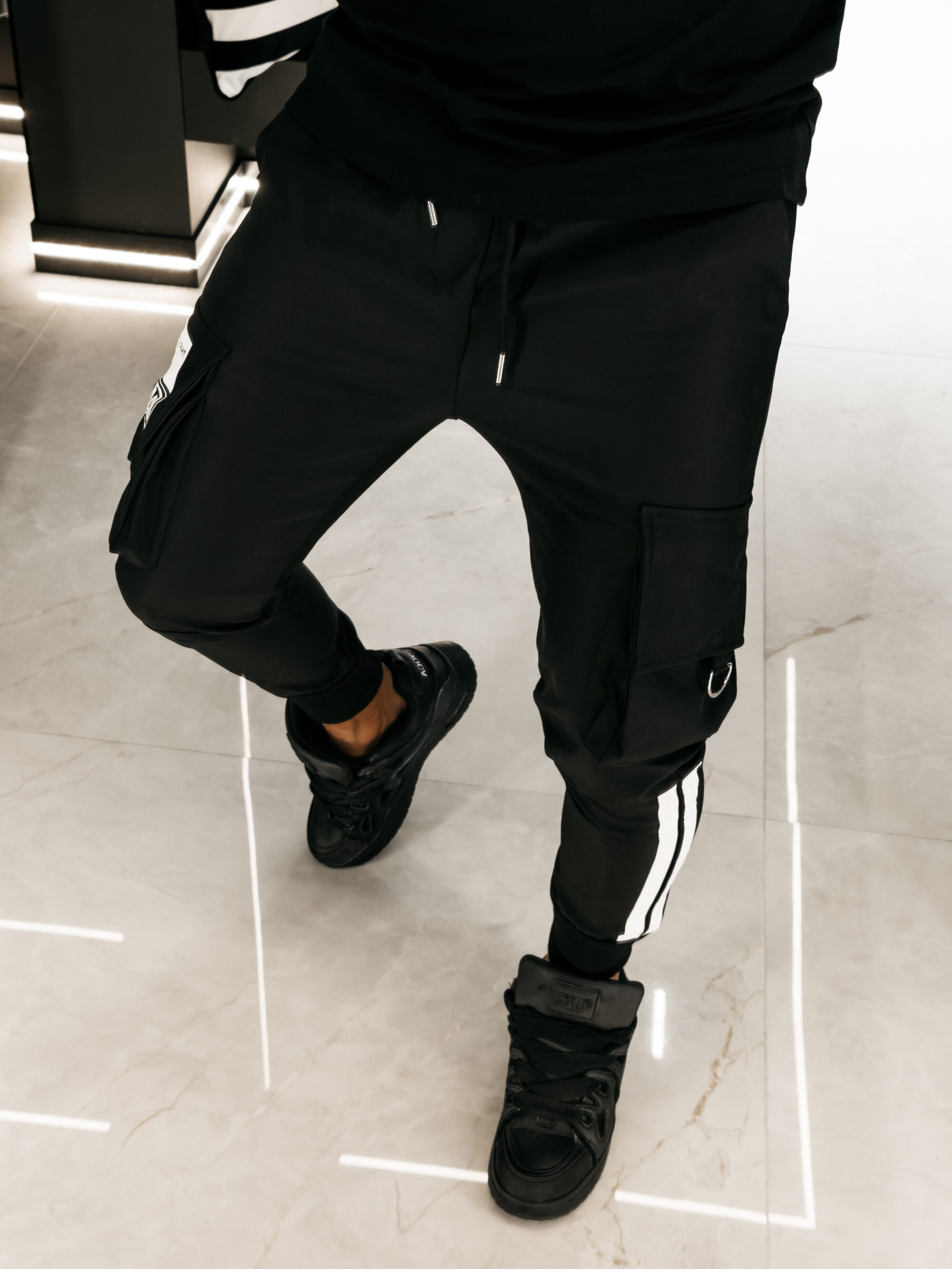 spodnie CASTON 853 Spodnie męskie CASTON 2026 Czarne