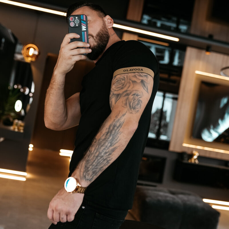 T-shirt męski RAYSIER 2026 Czarny