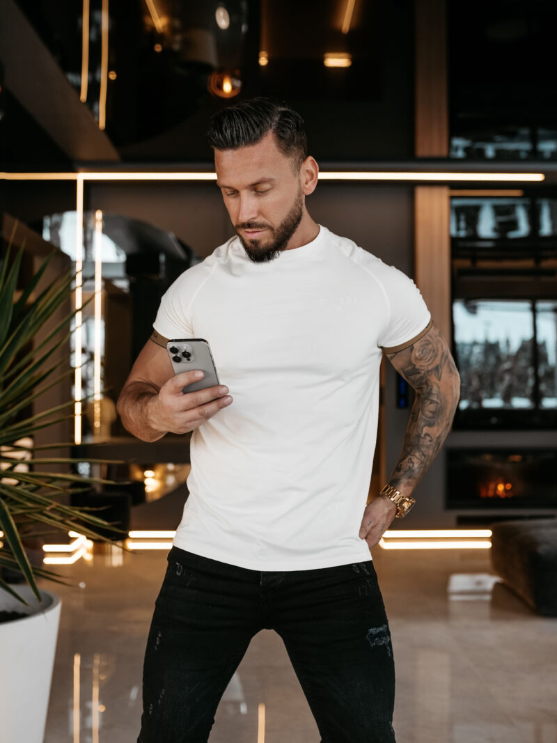 T-shirt męski RAYSIER 2026 Ecru