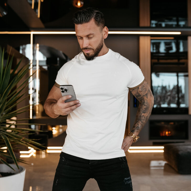 t-shirt RAYSIER 196 T-shirt męski RAYSIER 2026 Ecru