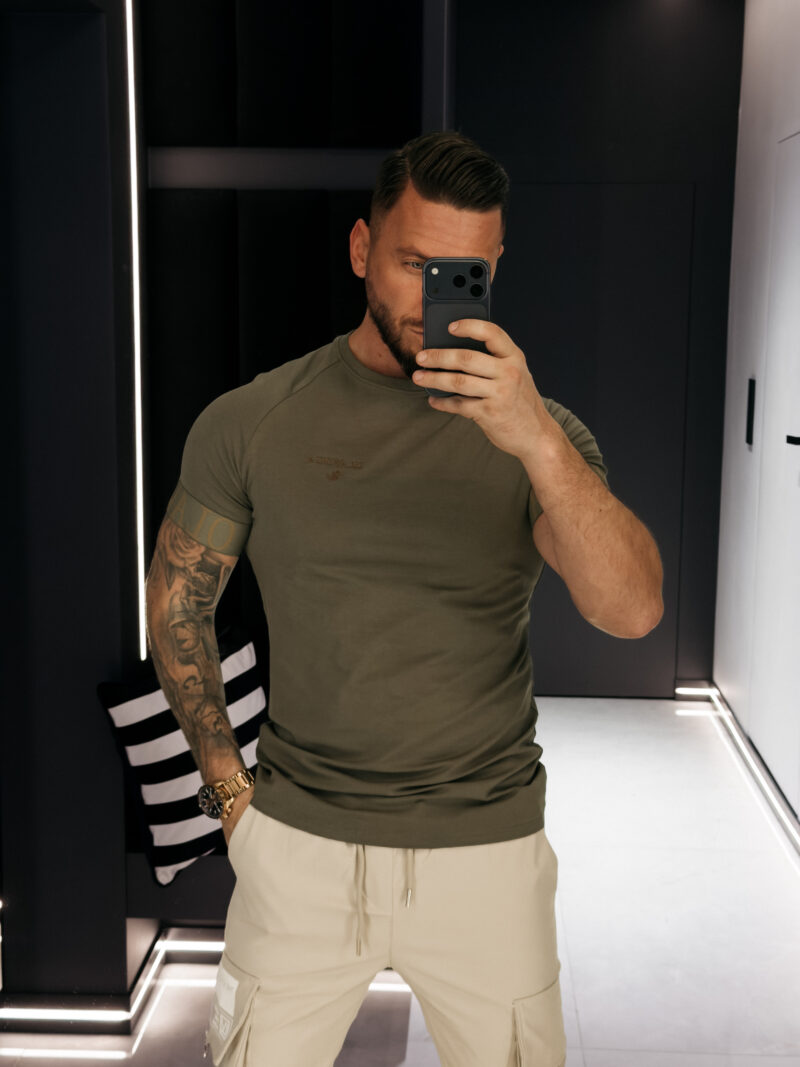 T-shirt męski SKYJUE 2026 Khaki