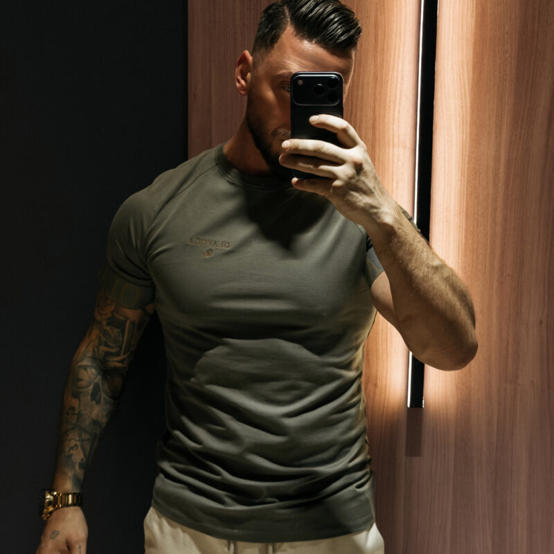 t-shirt SKYJUE 833 T-shirt męski SKYJUE 2026 Khaki