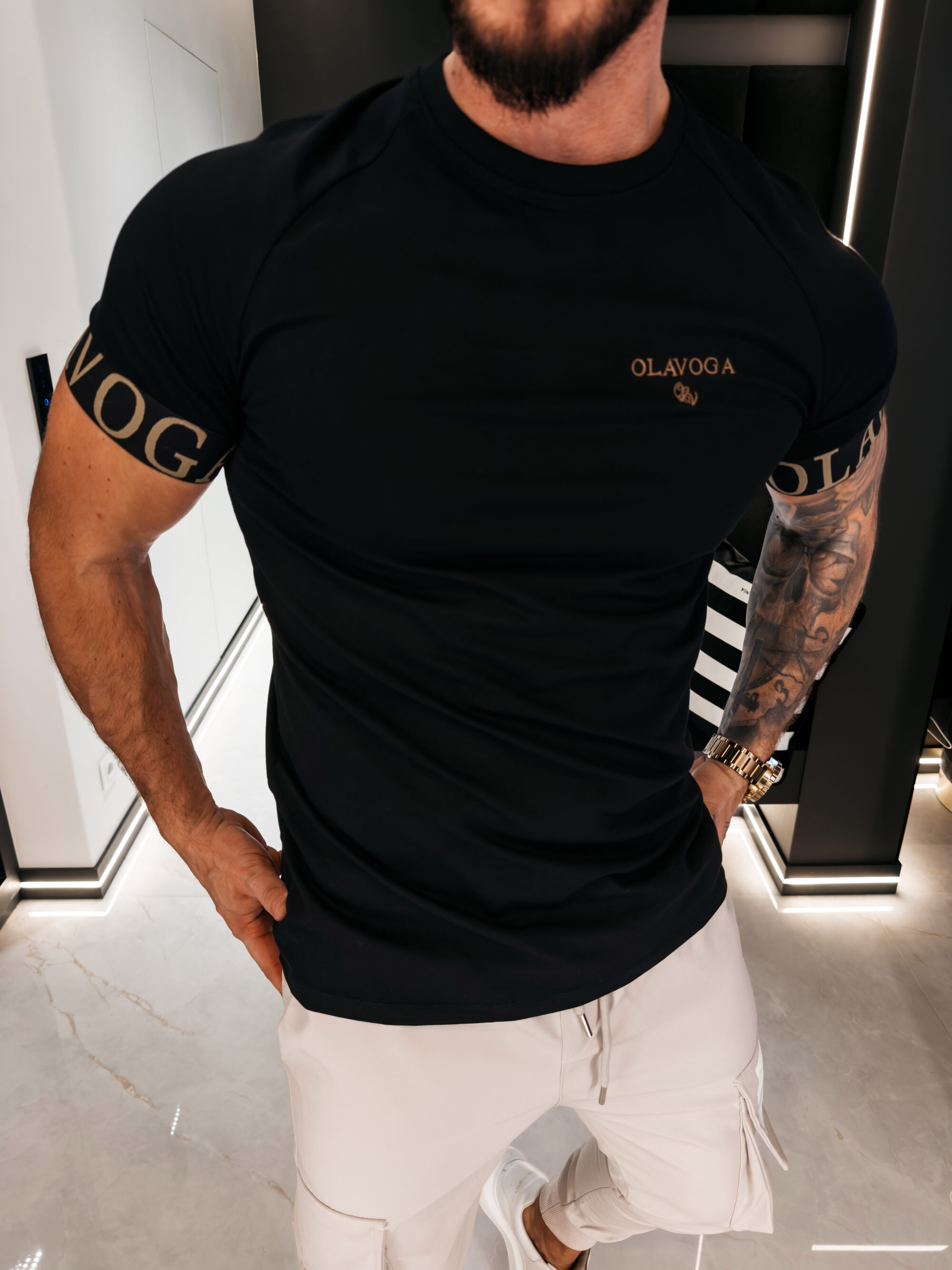 t-shirt SKYJUE 836 T-shirt męski SKYJUE 2026 Czarny