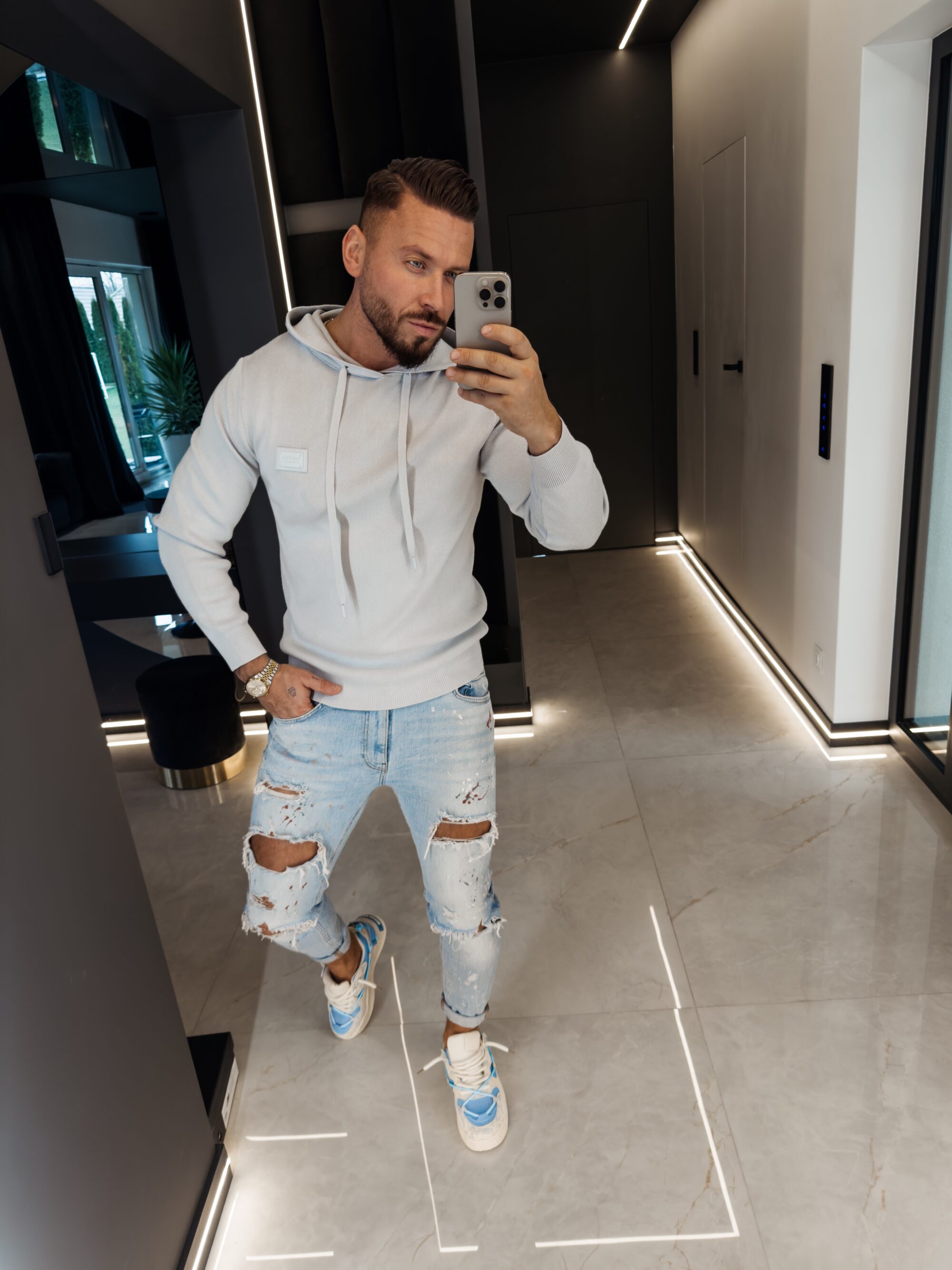 Bluza męska DARU 2026 Sky Blue