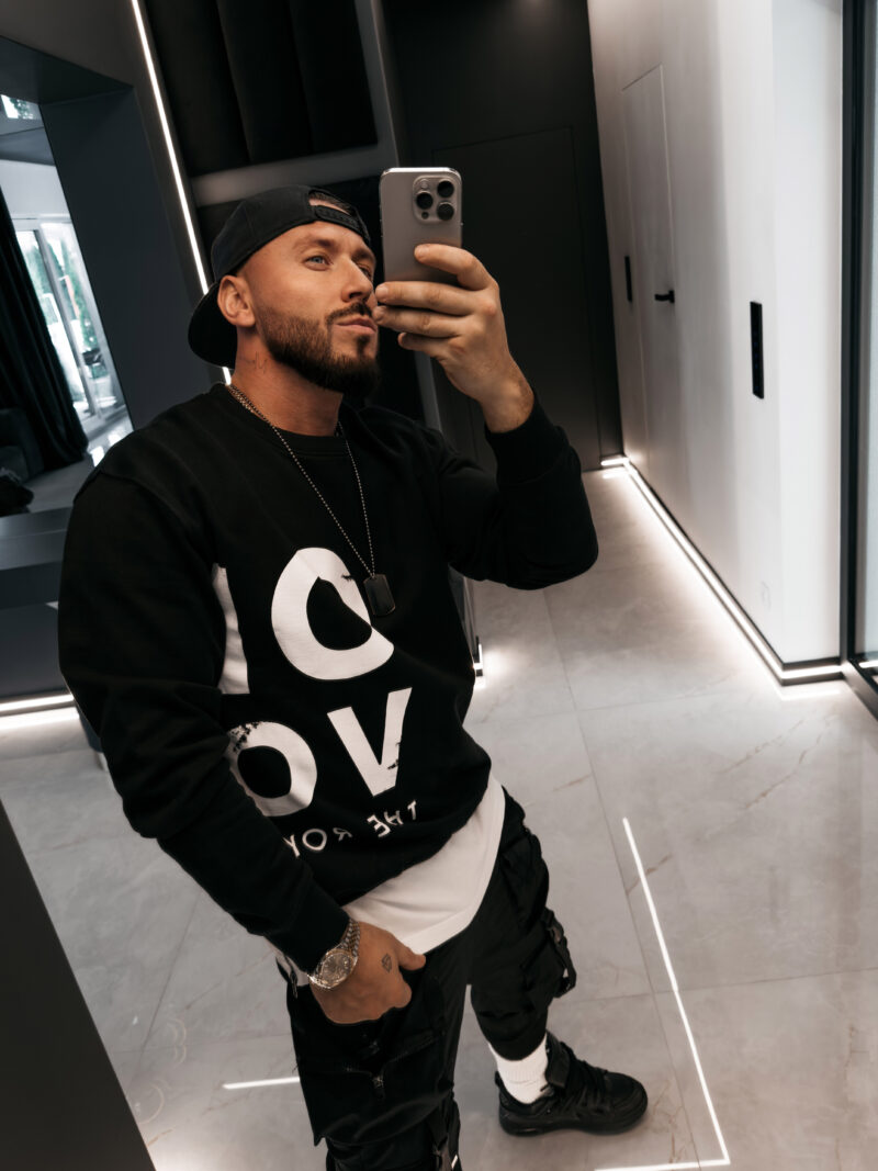 bluza EFFECT 758 Bluza męska EFFECT 2026 Czarna