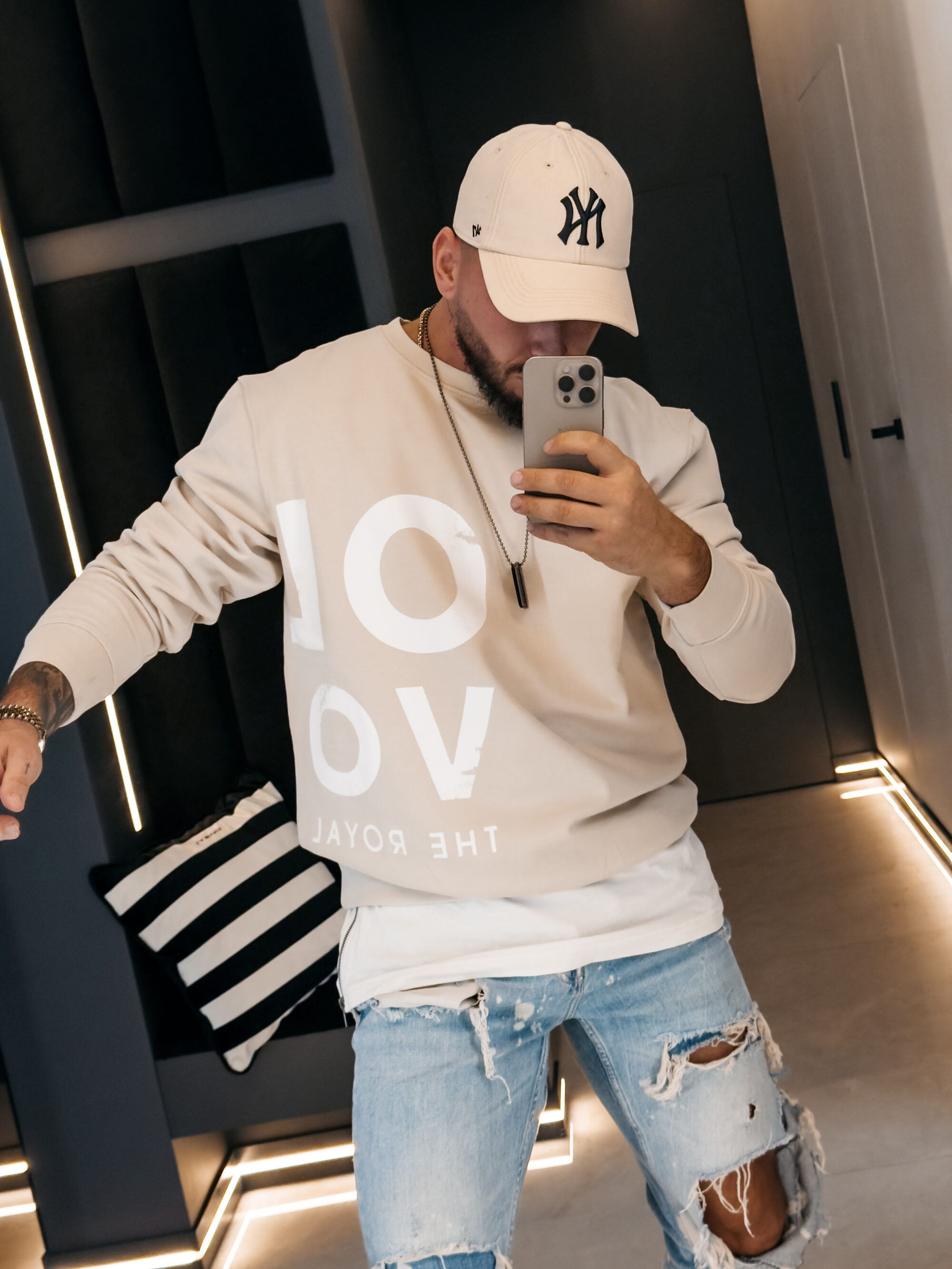 Bluza męska EFFECT 2026 Beżowa