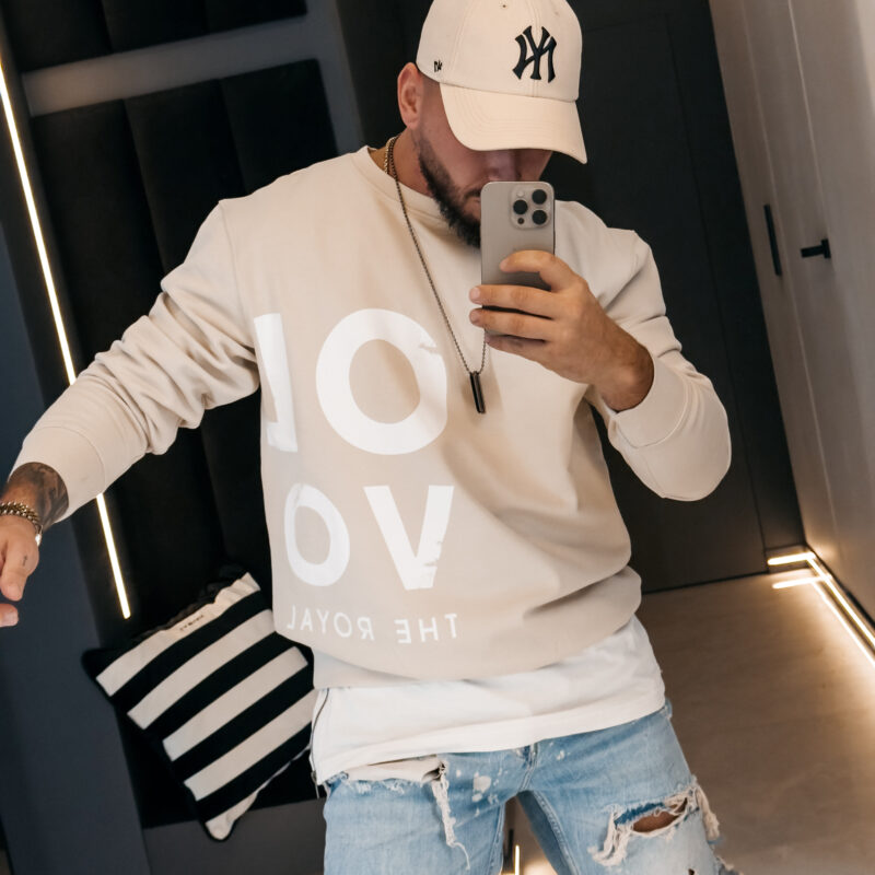 Bluza męska EFFECT 2026 Beżowa