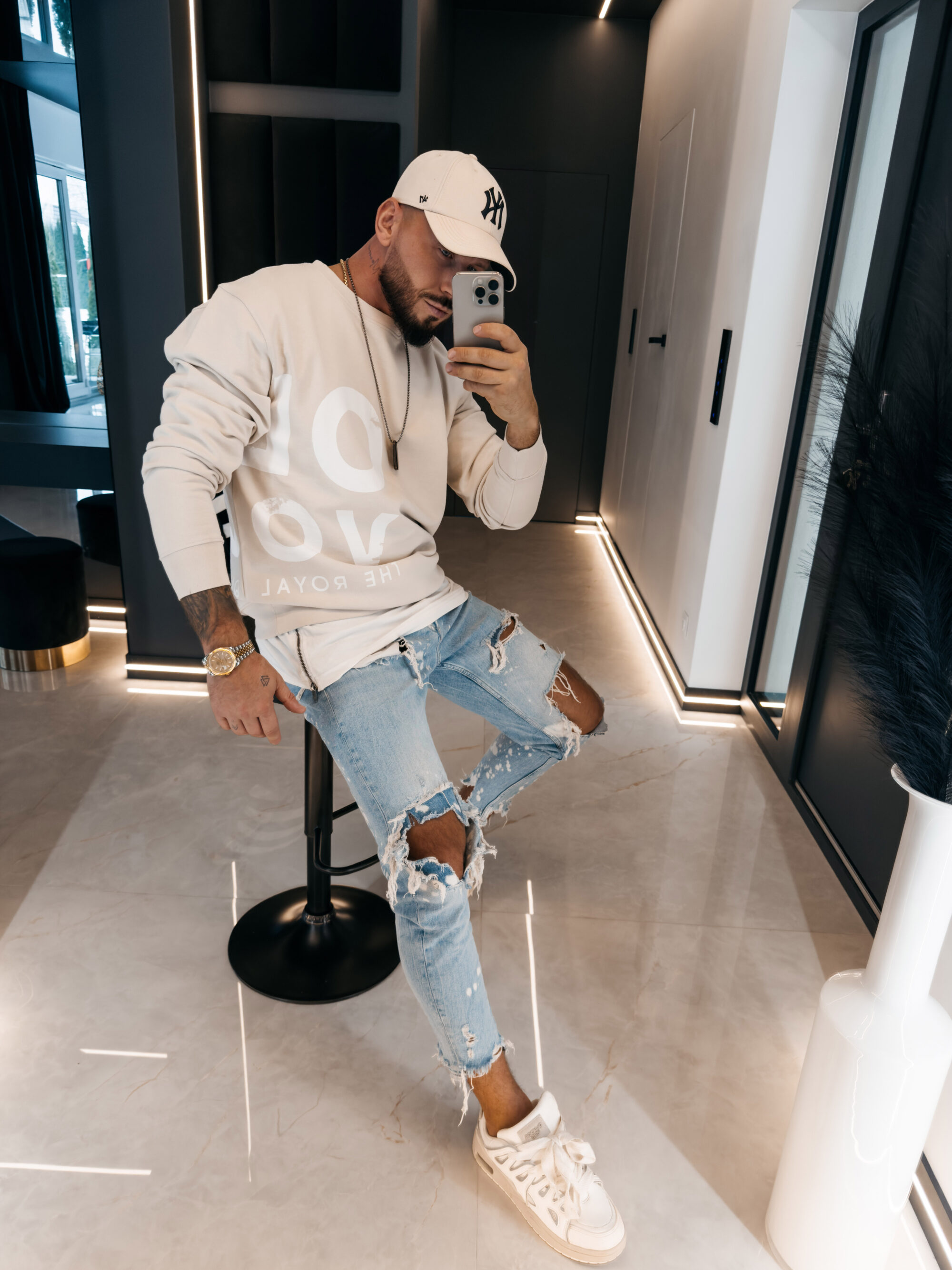 Bluza męska EFFECT 2026 Beżowa