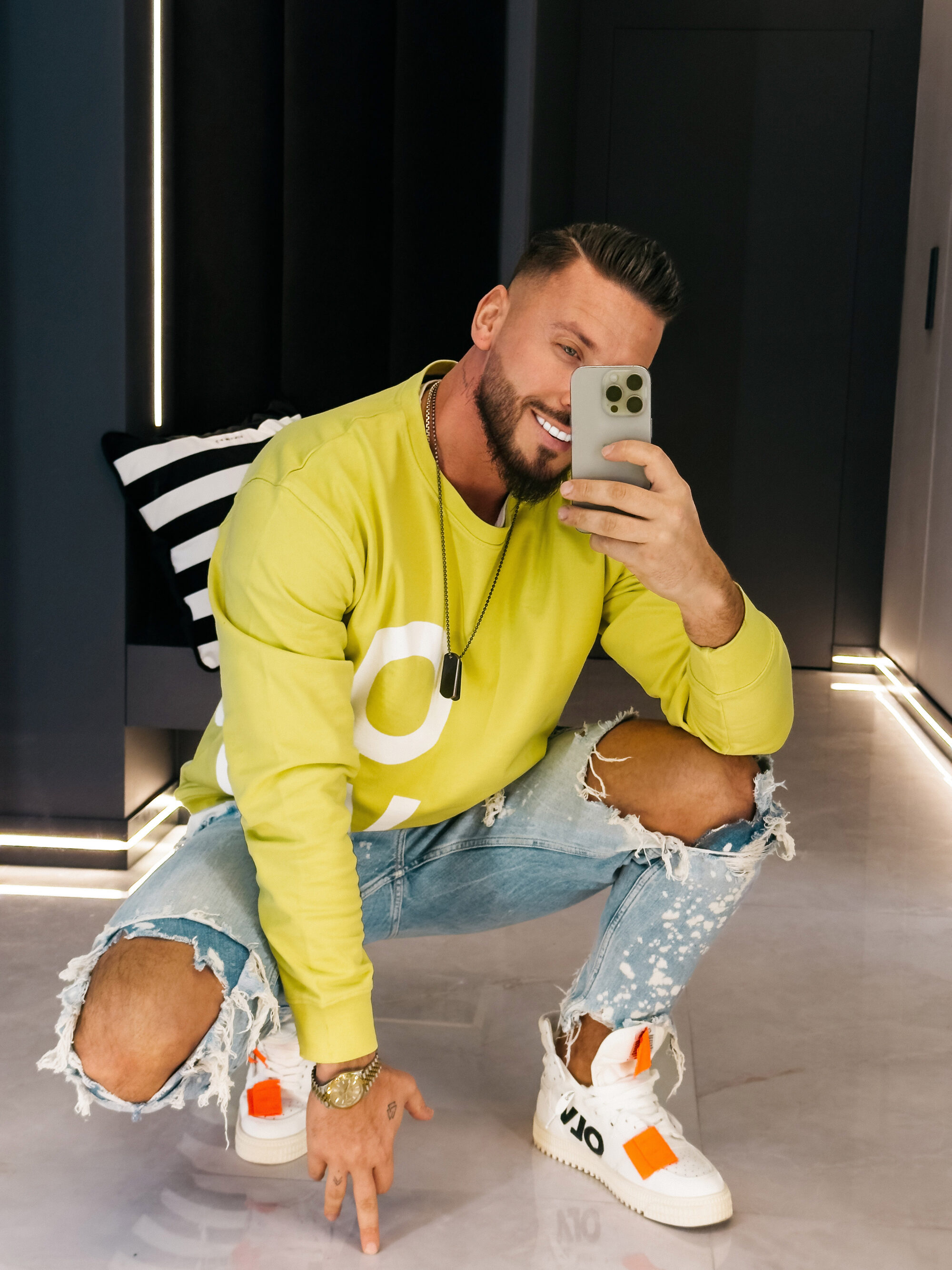 Bluza męska EFFECT 2026 Limonkowa