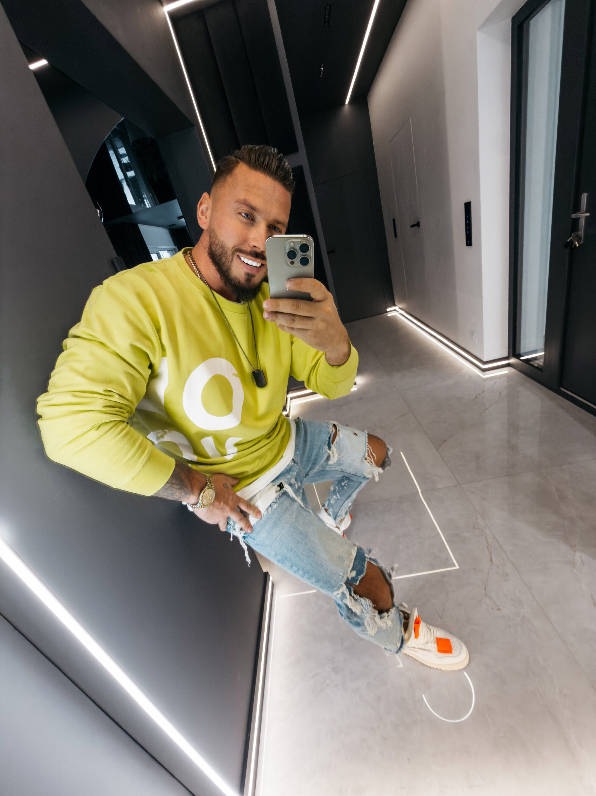 Bluza męska EFFECT 2026 Limonkowa