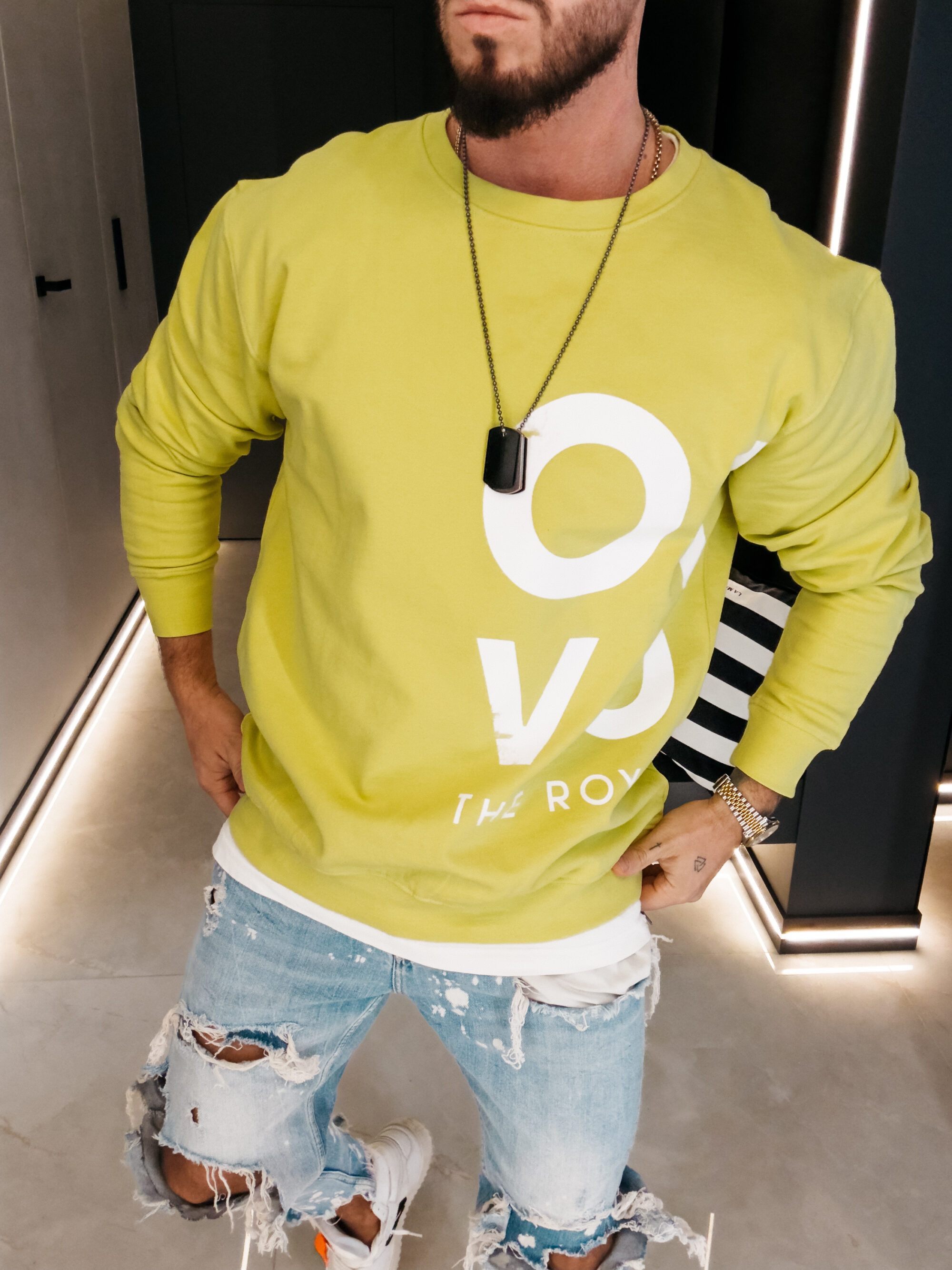 Bluza męska EFFECT 2026 Limonkowa