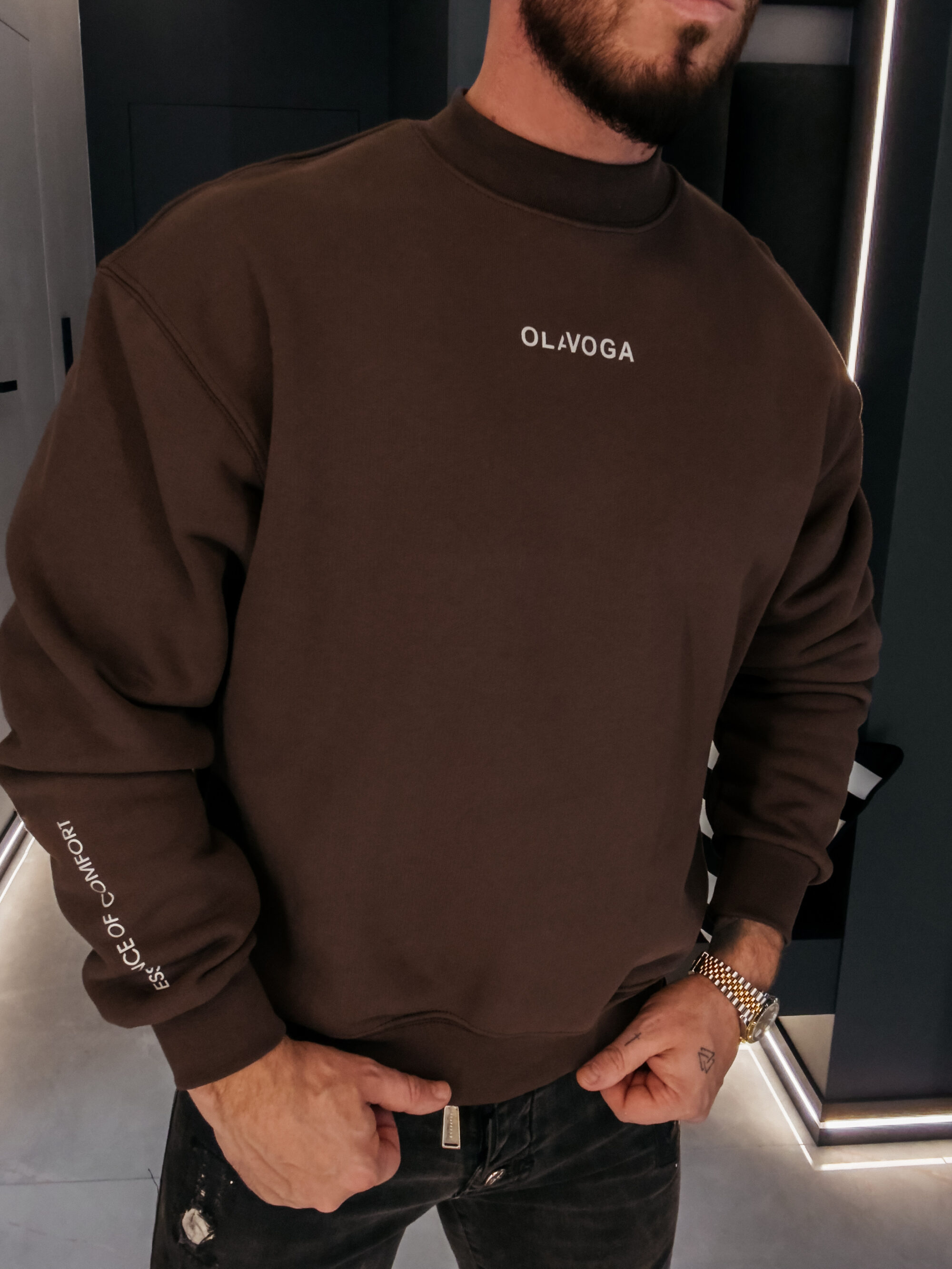 Bluza męska FLASH 2026 Brązowa