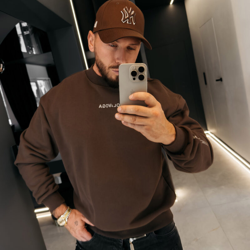 Bluza męska FLASH 2026 Brązowa