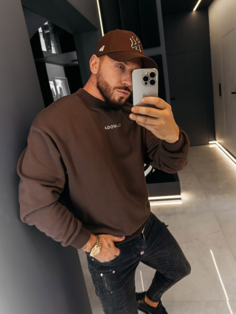 Bluza męska FLASH 2026 Brązowa