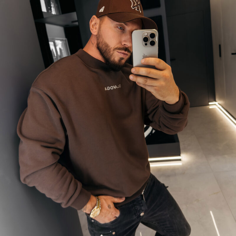 Bluza męska FLASH 2026 Brązowa