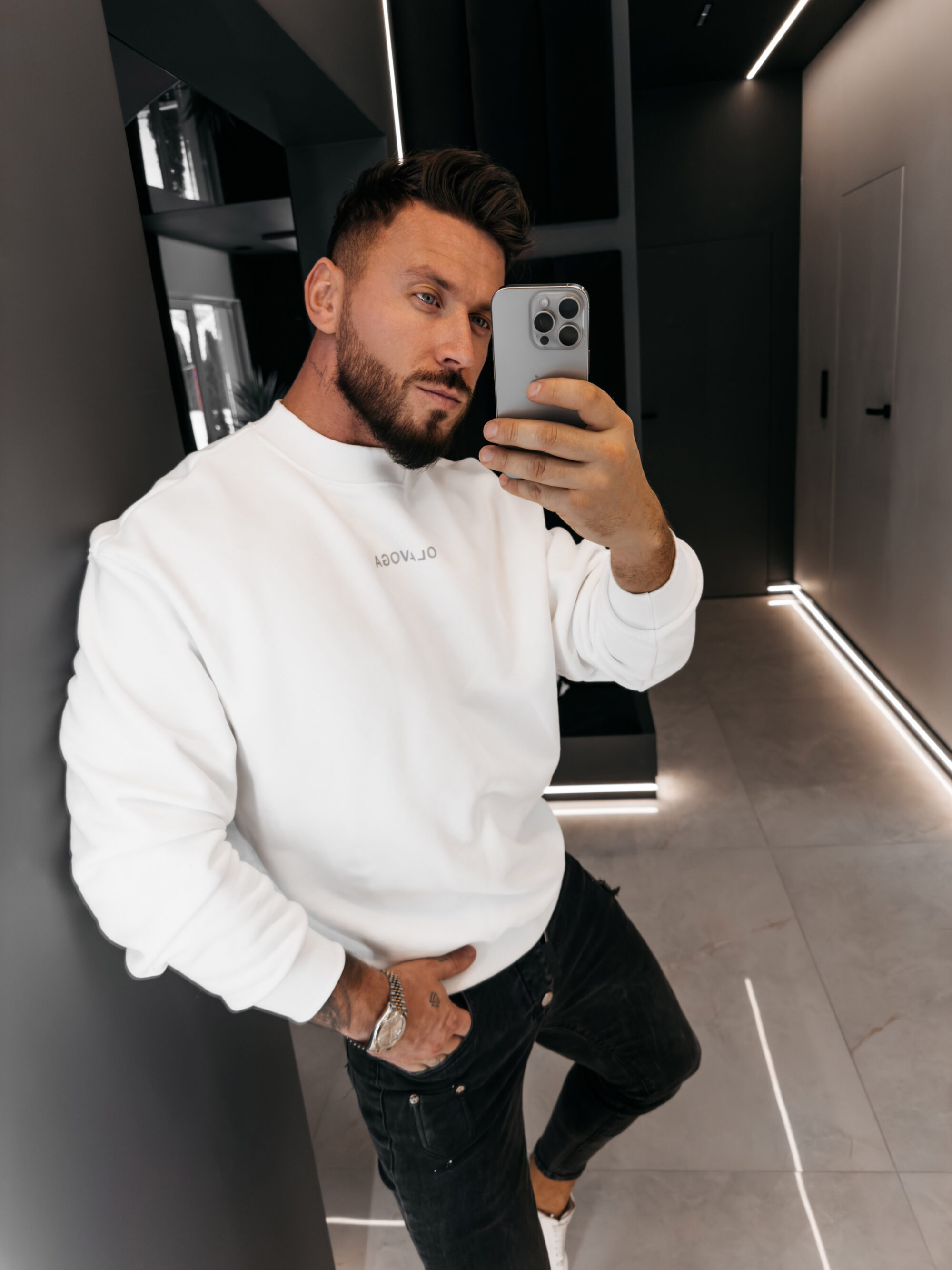 Bluza męska FLASH 2026 Ecru