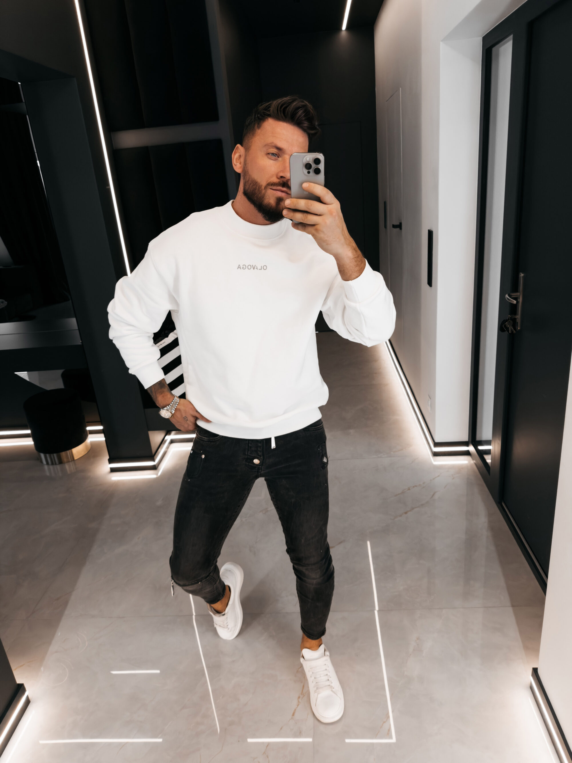 Bluza męska FLASH 2026 Ecru