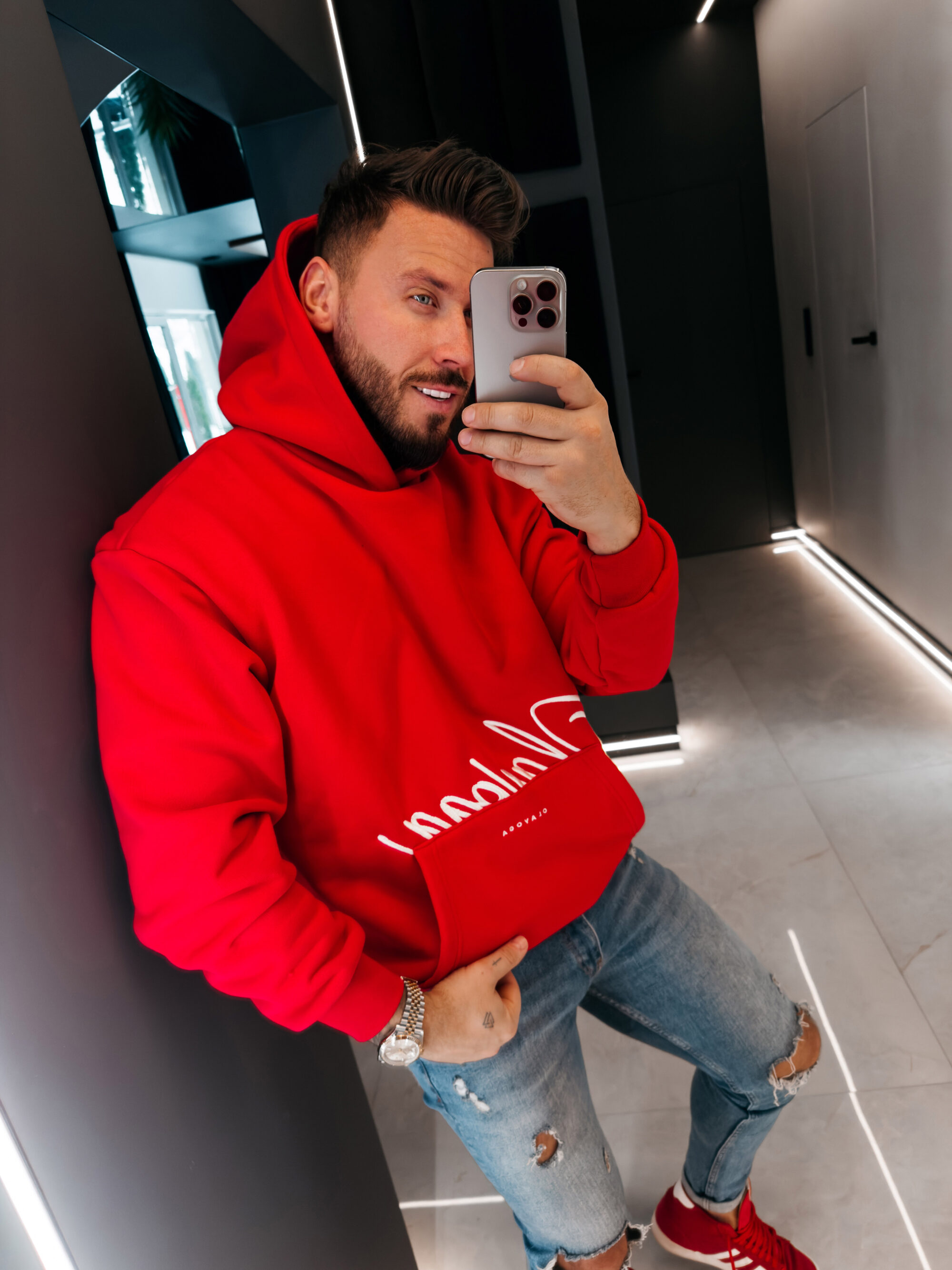 Bluza męska GROUND 2026 Czerwona