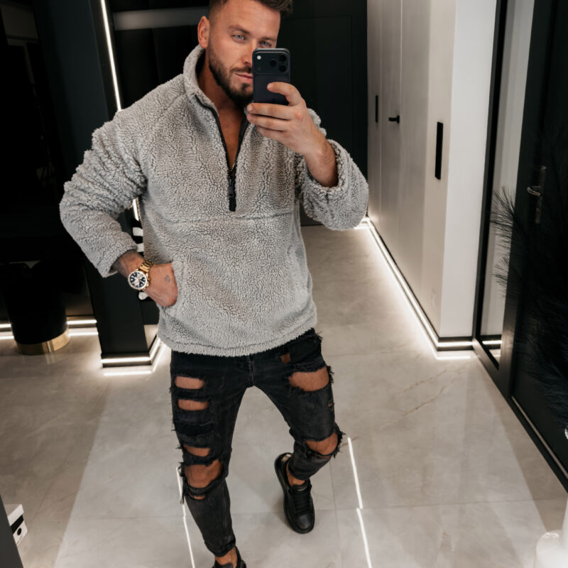 bluza MELLANO 274 Bluza męska MELLANO 2026 Grafitowa