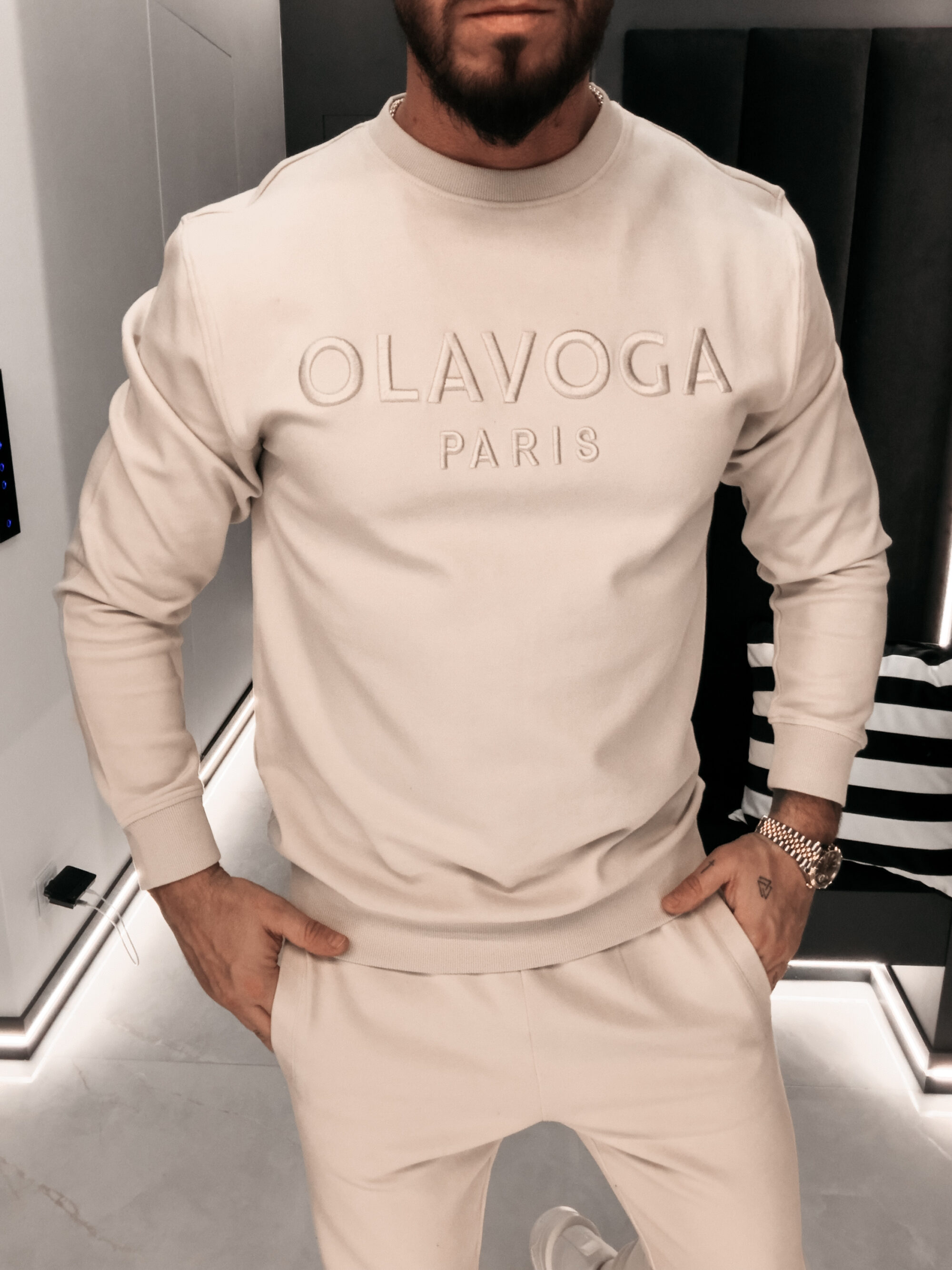 Komplet męski NOURE 2026 Beżowy