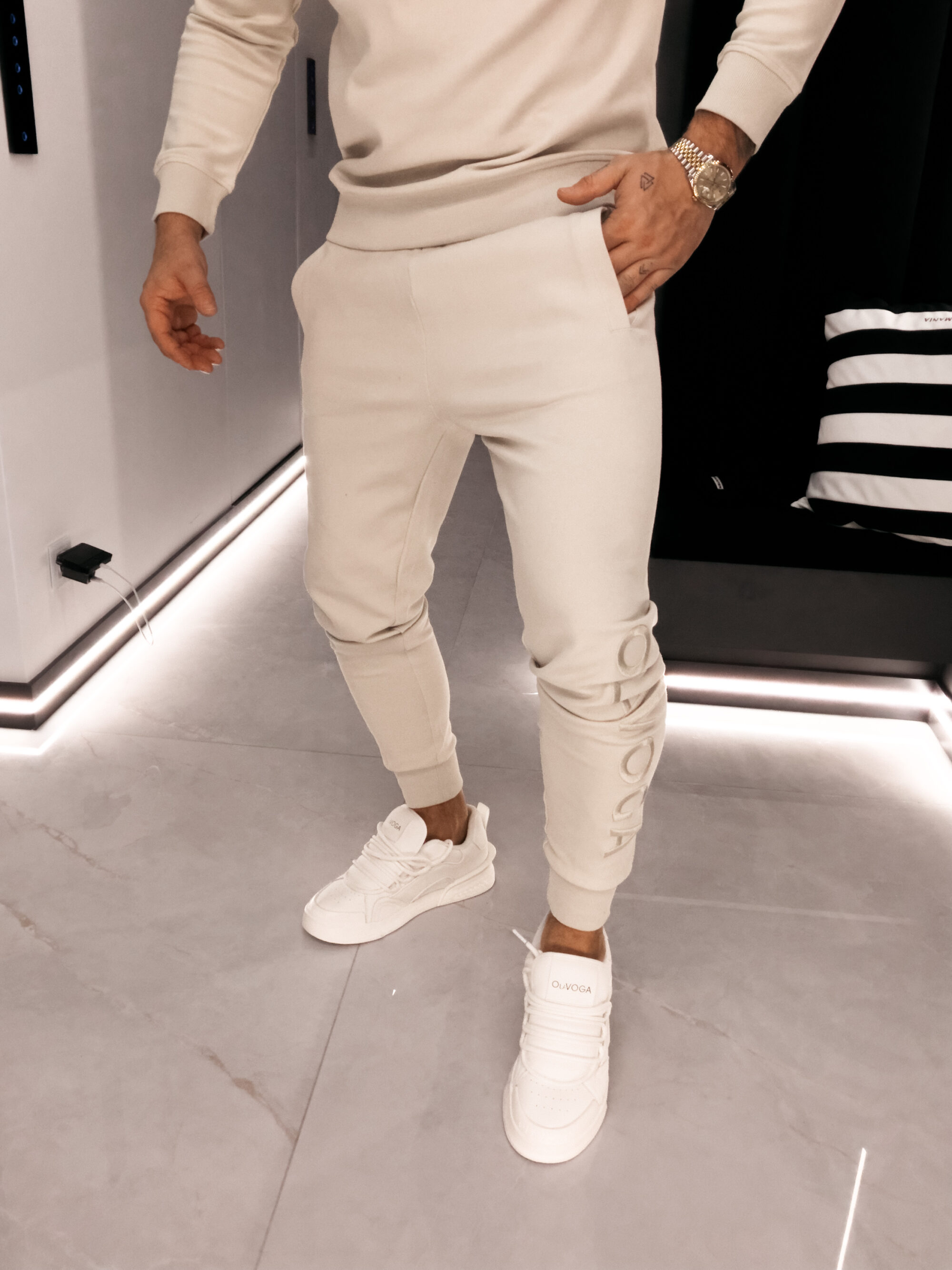 Komplet męski NOURE 2026 Beżowy