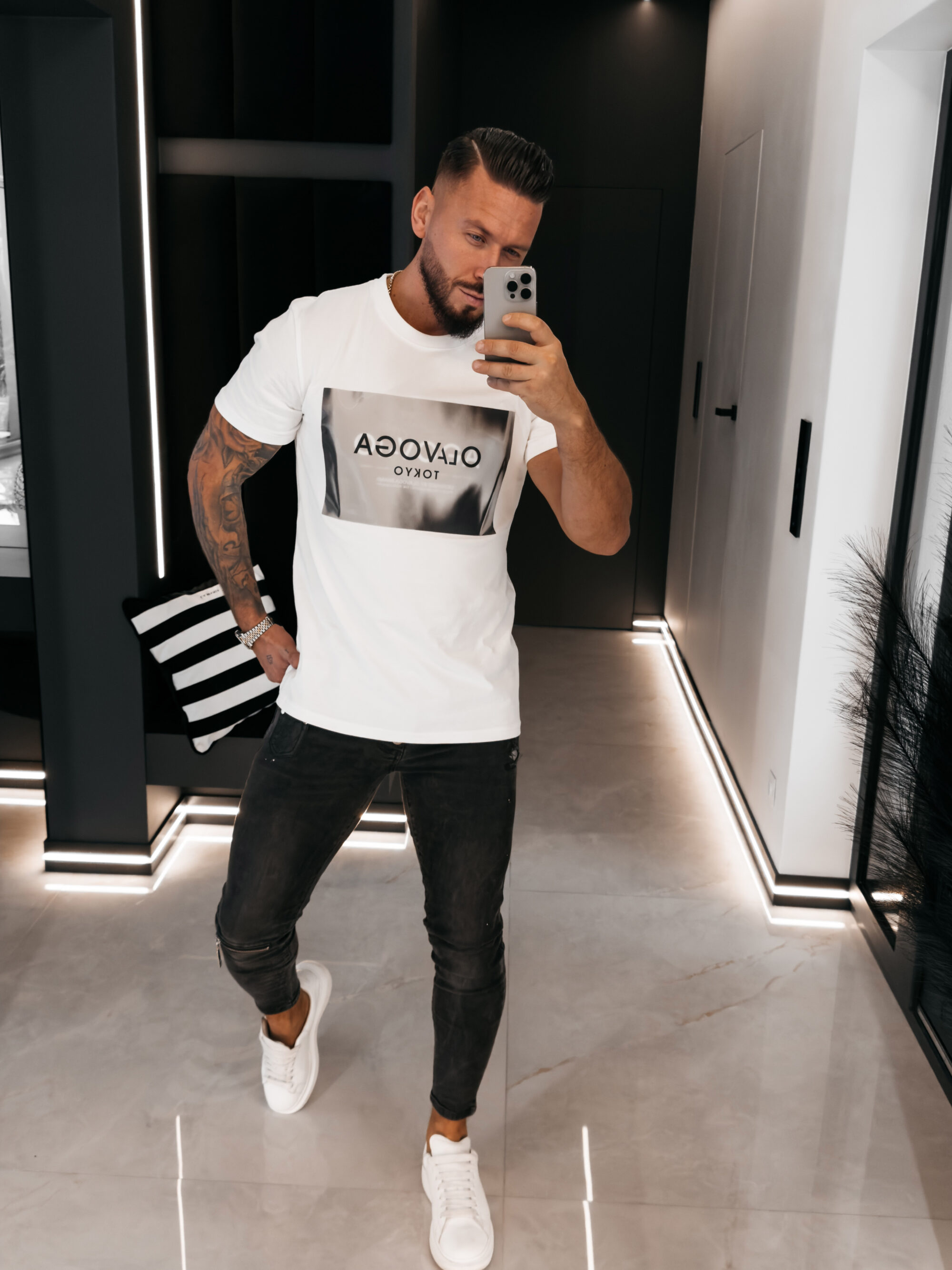 T-shirt męski ALMAIN 2026 Ecru