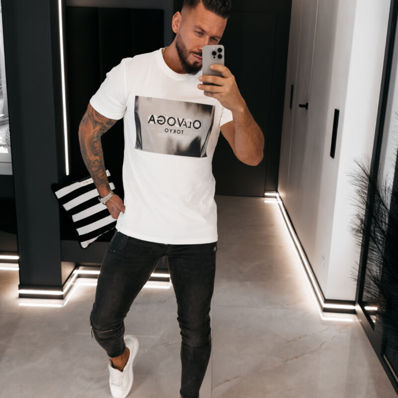 T-shirt męski ALMAIN 2026 Ecru