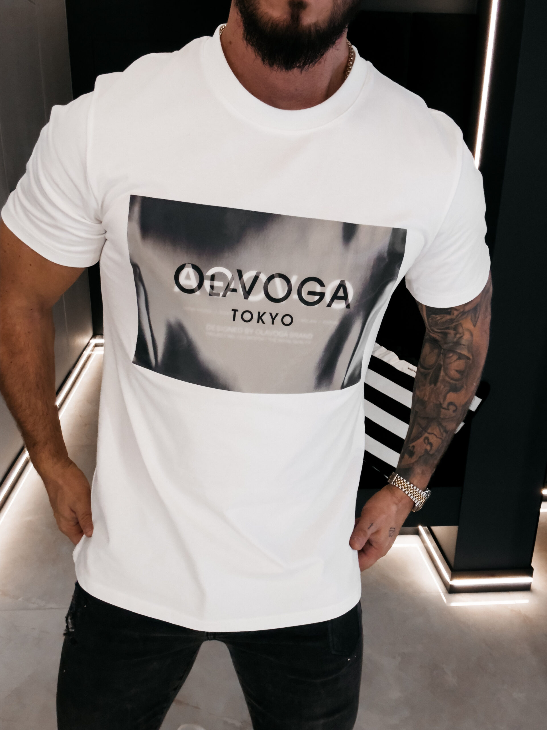 T-shirt męski ALMAIN 2026 Ecru