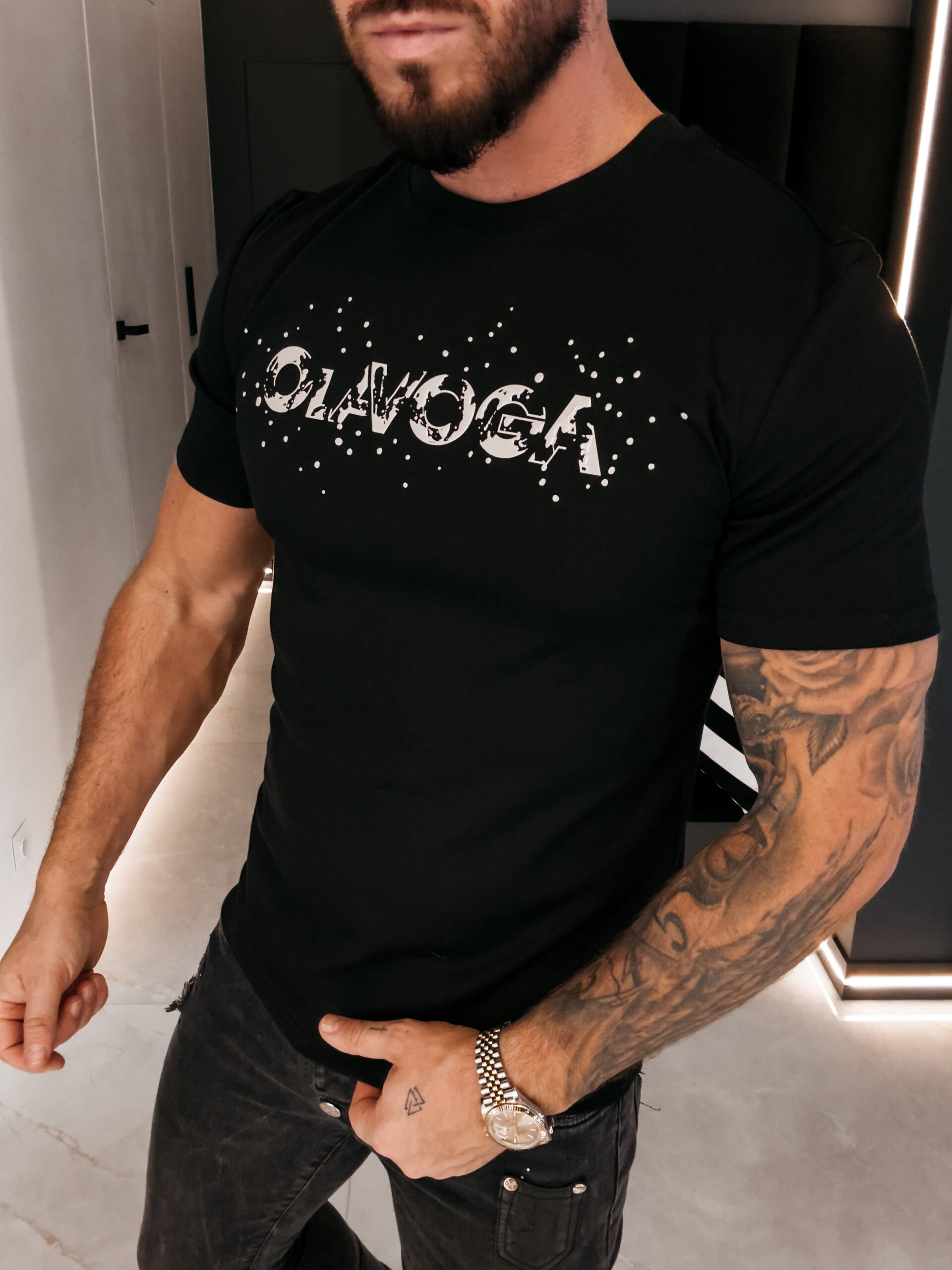 T-shirt męski BIX 2026 Czarny