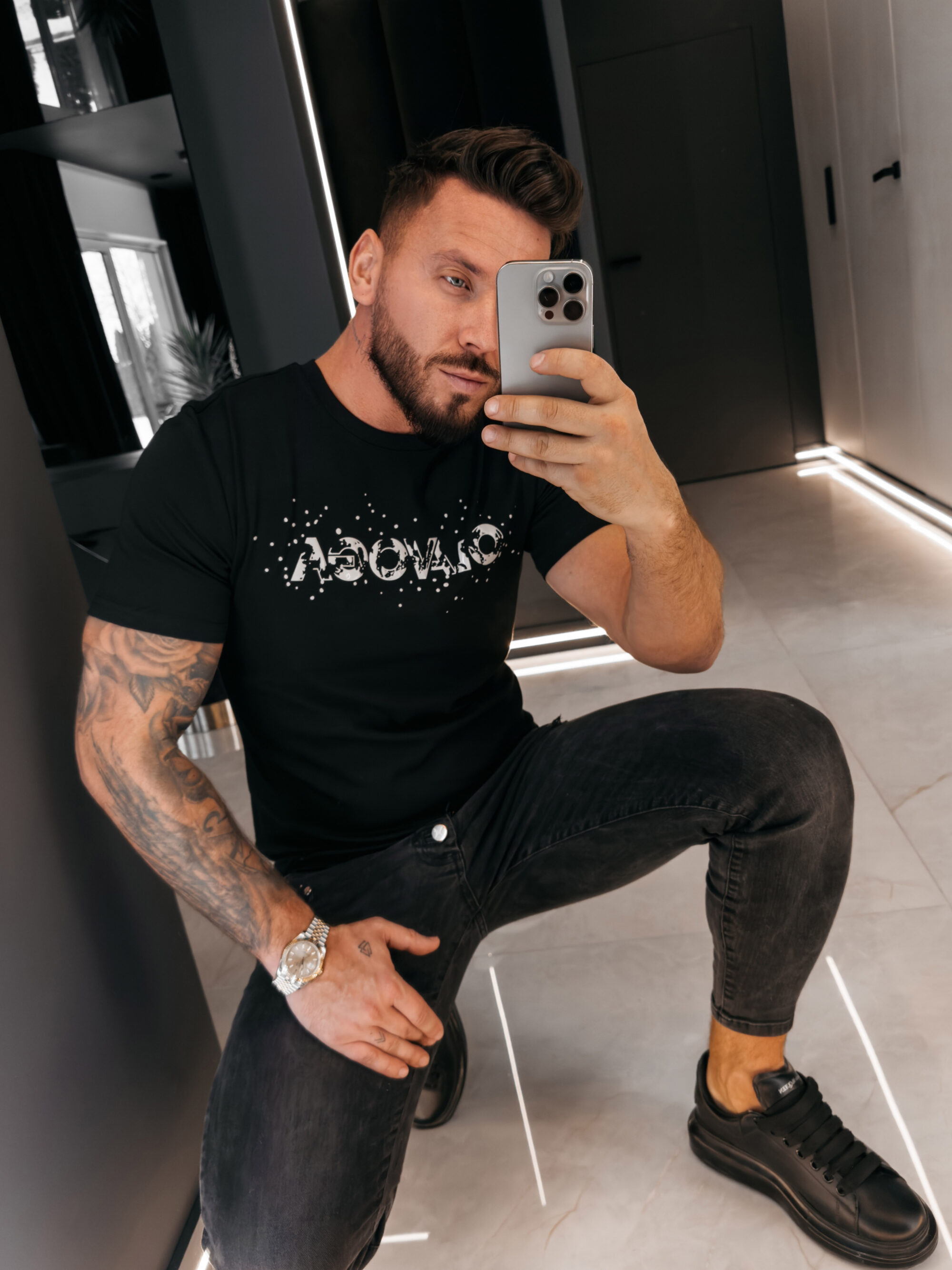 T-shirt męski BIX 2026 Czarny