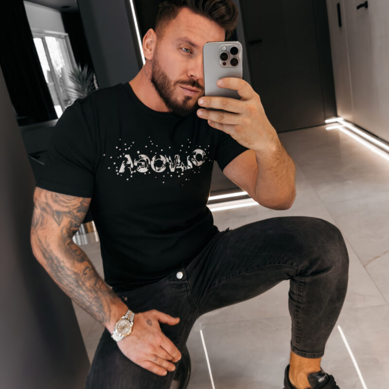 T-shirt męski BIX 2026 Czarny