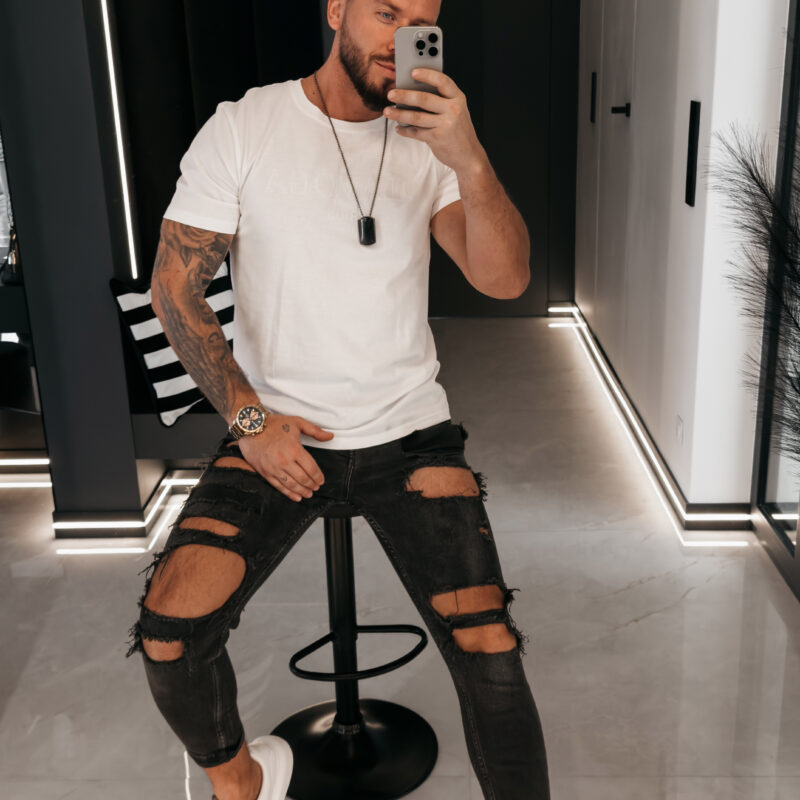 T-shirt męski KAAR 2026 Ecru