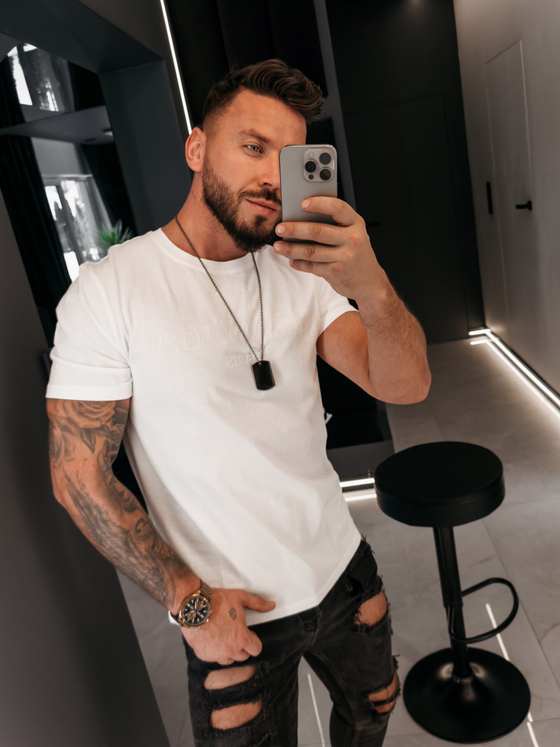 T-shirt męski KAAR 2026 Ecru