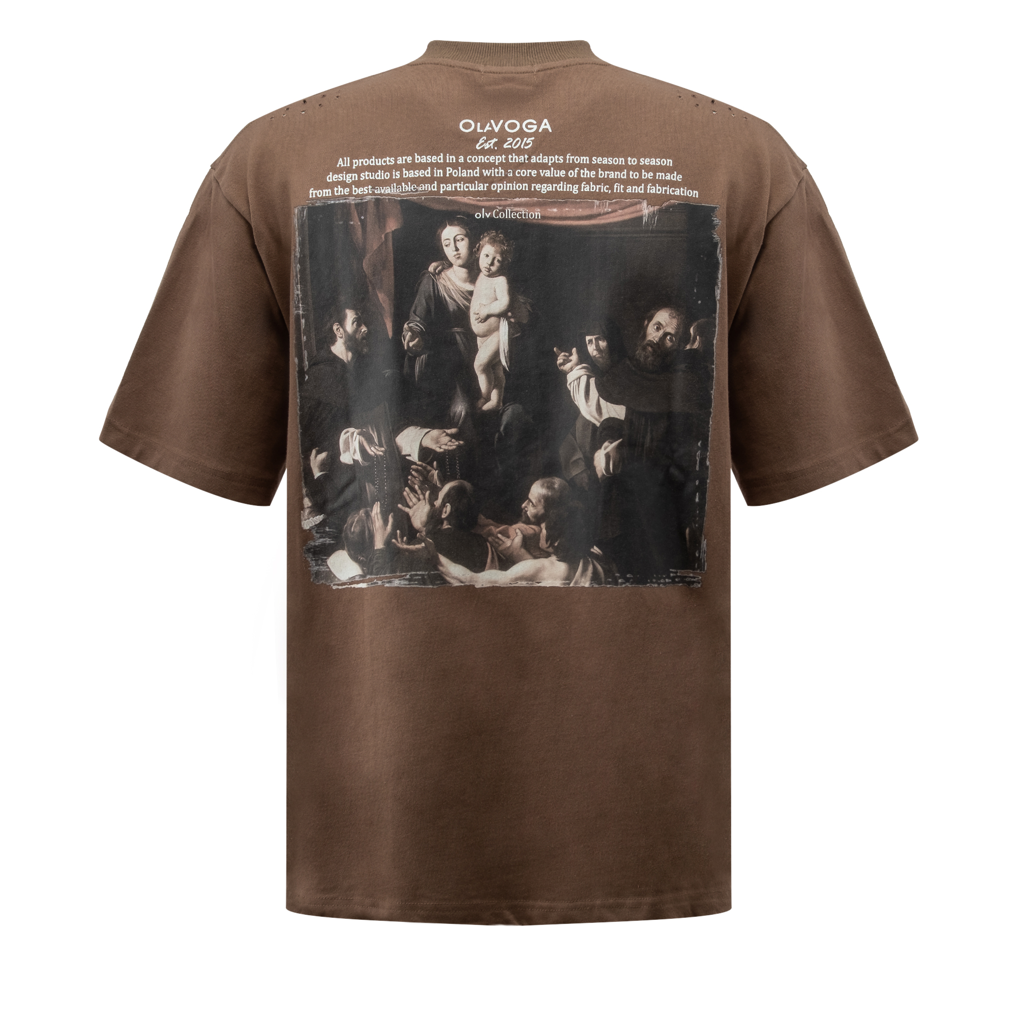 T-shirt męski NOVAVEON 2026 Brązowy