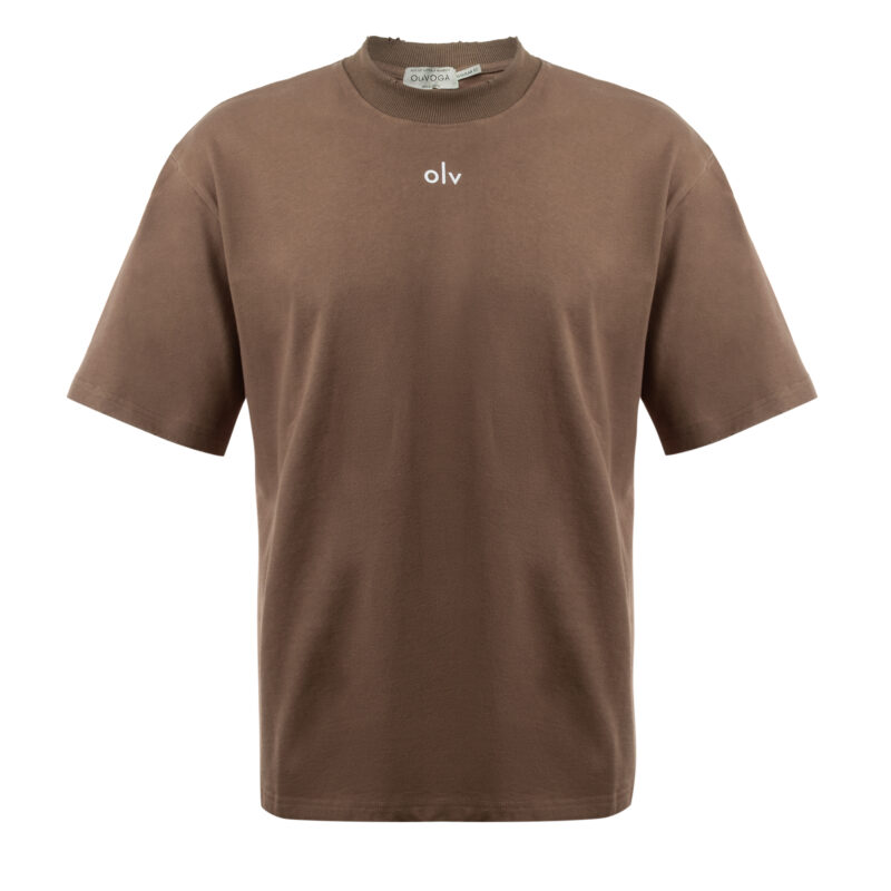 T-shirt męski NOVAVEON 2026 Brązowy