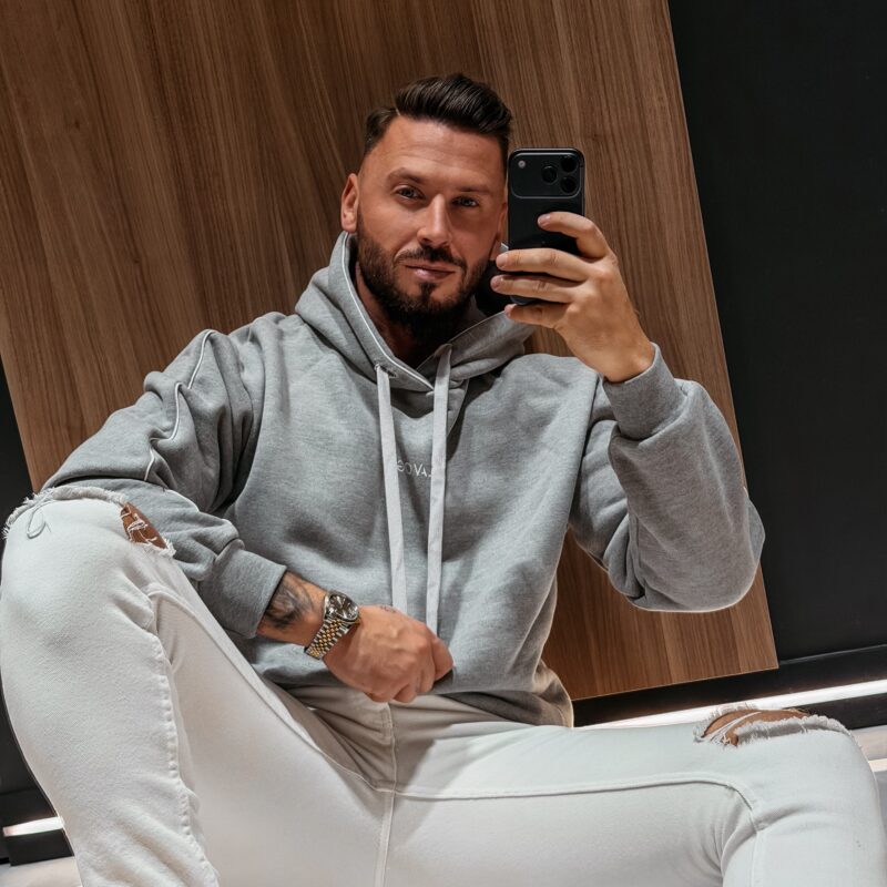 Bluza męska MONEY 2026 Light Grey