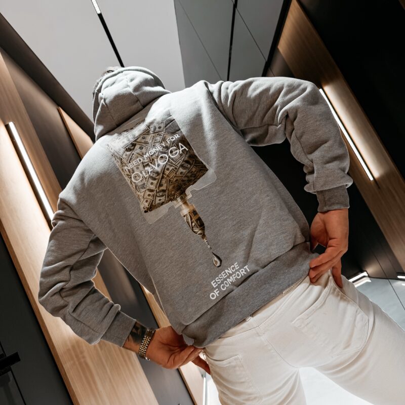 Bluza męska MONEY 2026 Light Grey