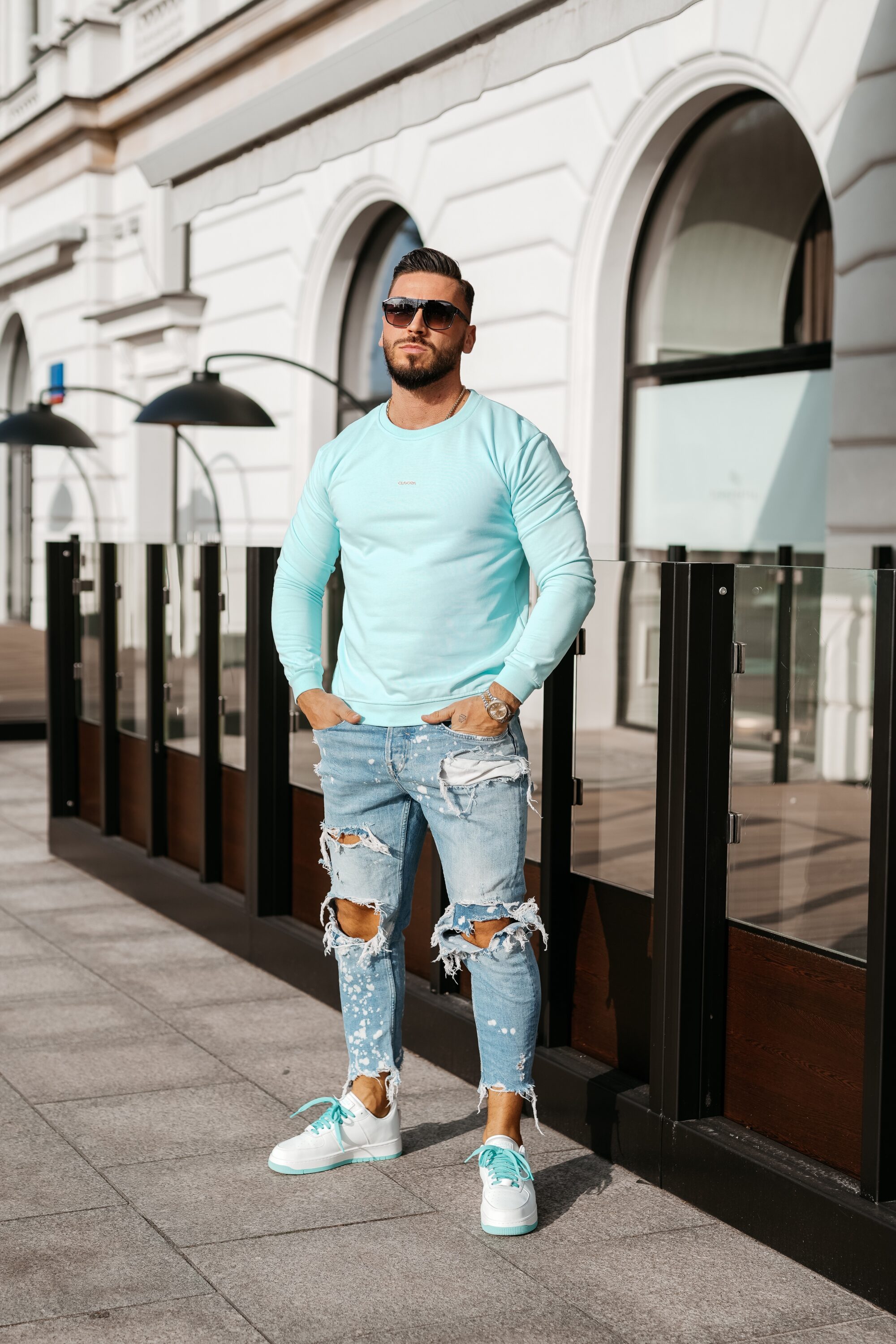 Bluza męska TENGO 2026 Light Blue