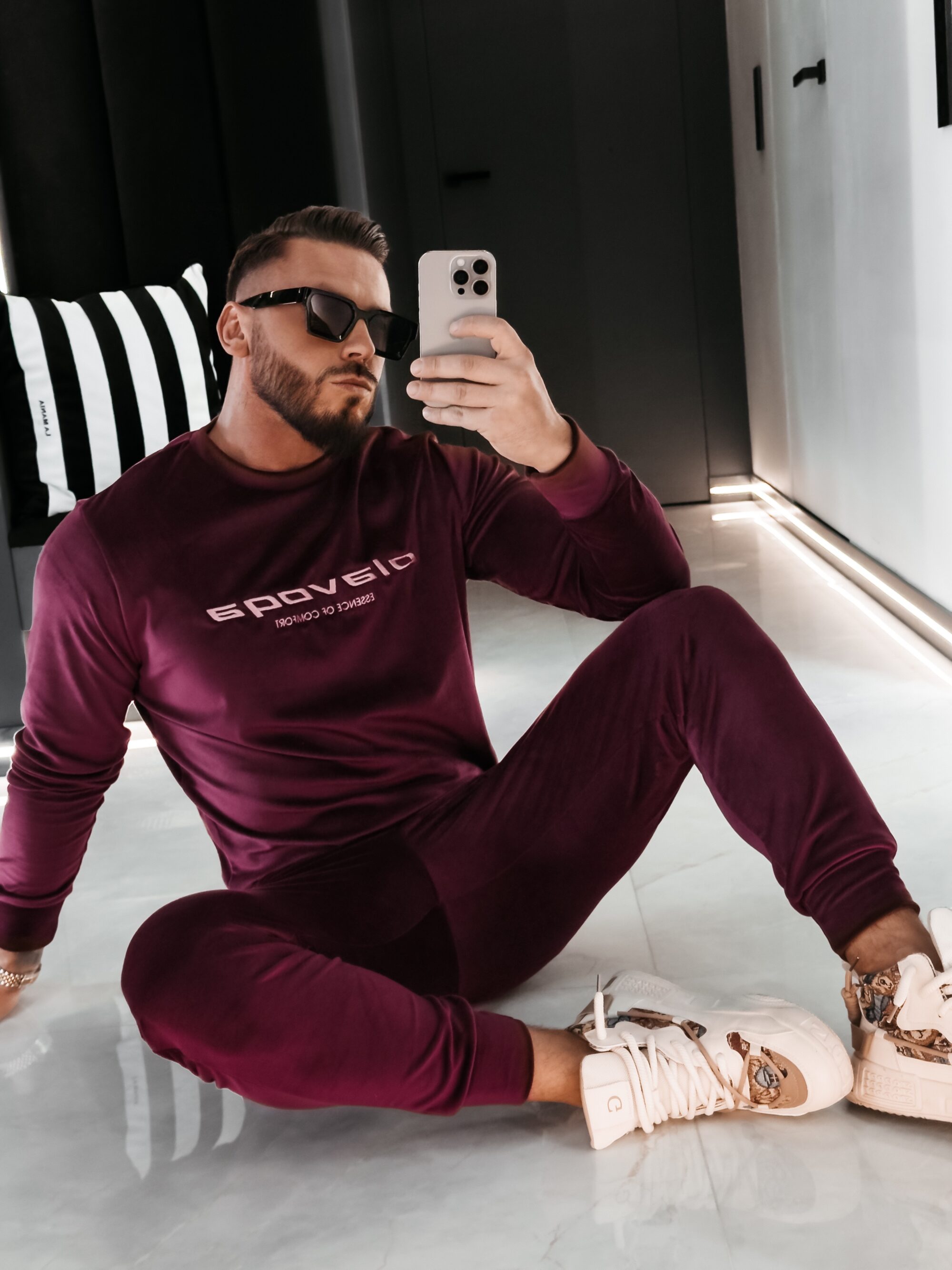 Komplet męski SKIP 2026 Burgundowy