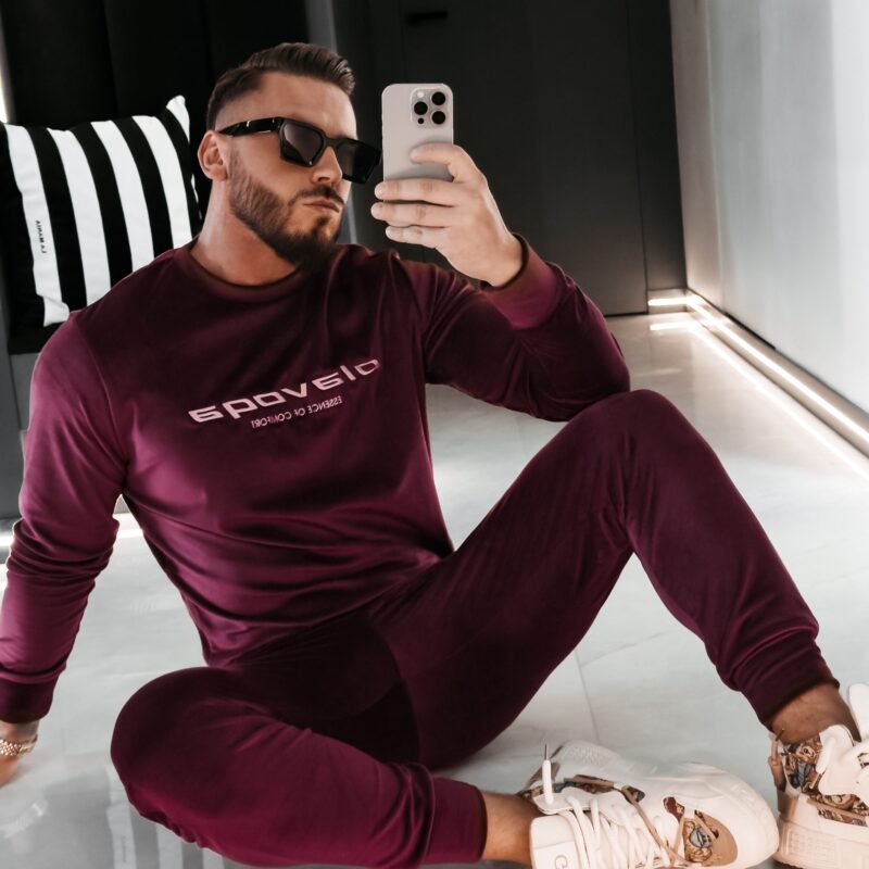 Komplet męski SKIP 2026 Burgundowy