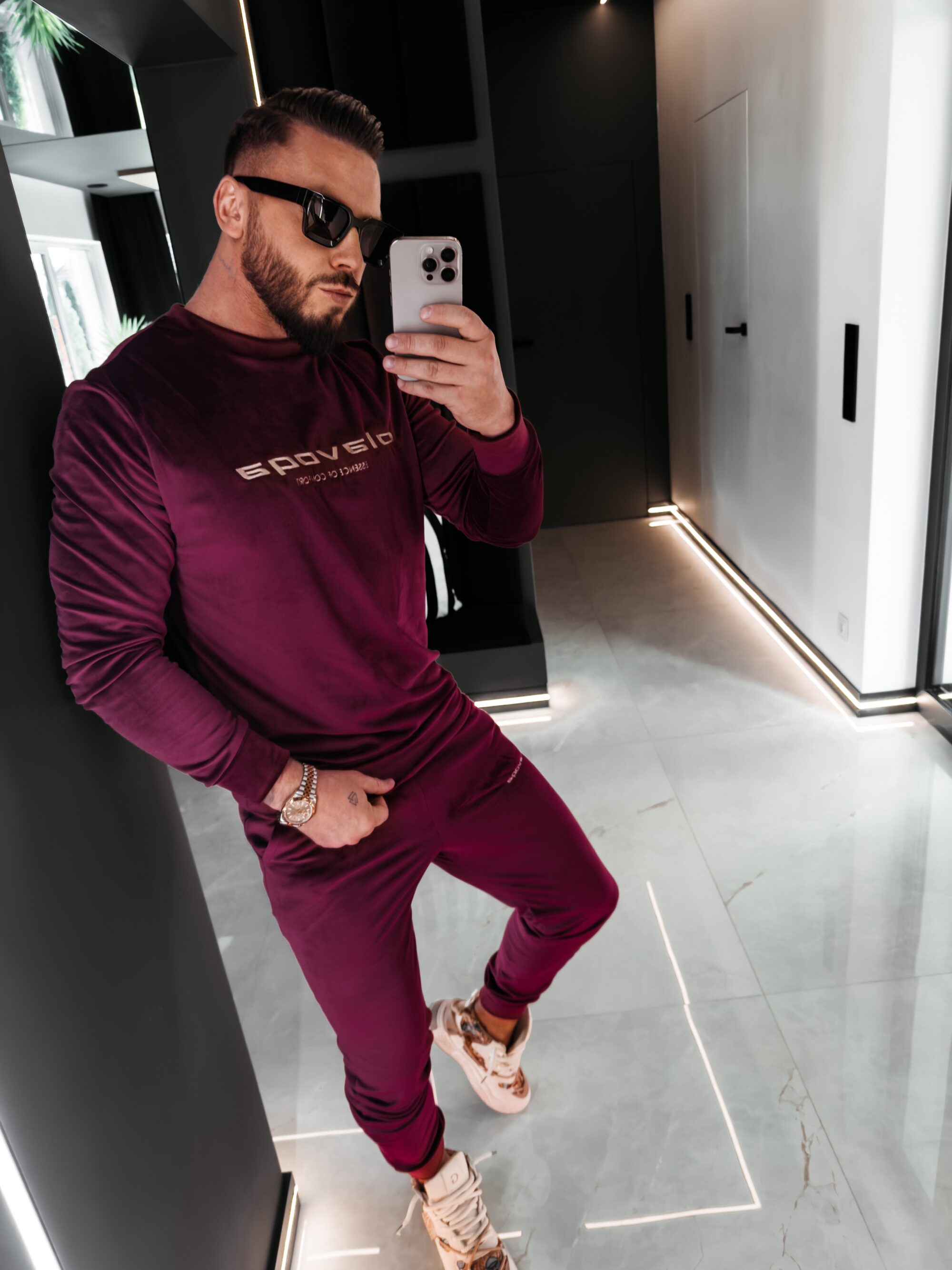 Komplet męski SKIP 2026 Burgundowy