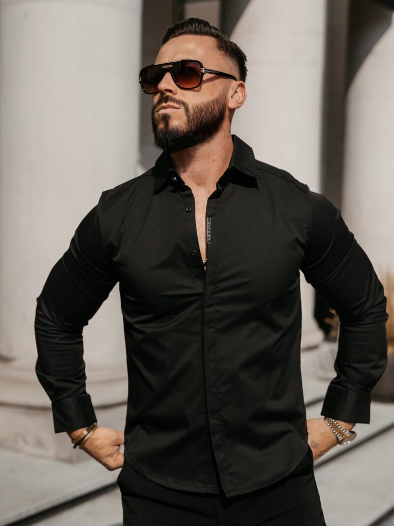 Koszula męska WHIS 2026 Czarna