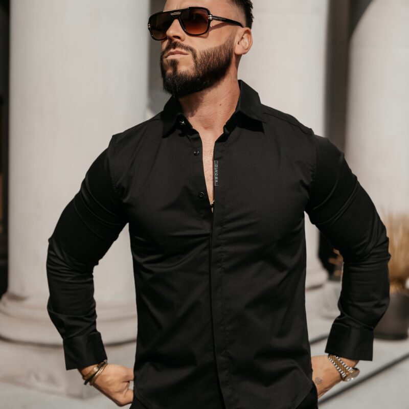 Koszula męska WHIS 2026 Czarna